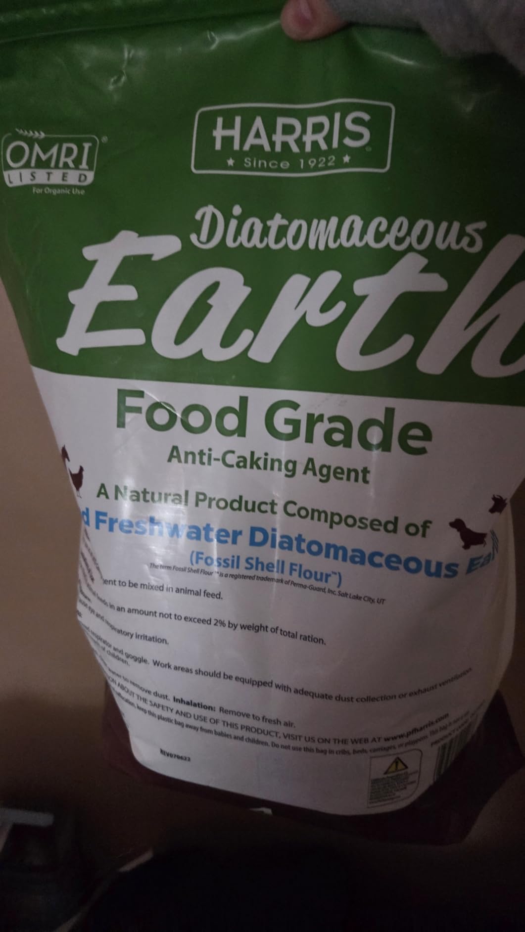 HARRIS Diatomaceous Earth Food Grade, 4lb with Powder Duster Included in The Bag - Customer Photo 2