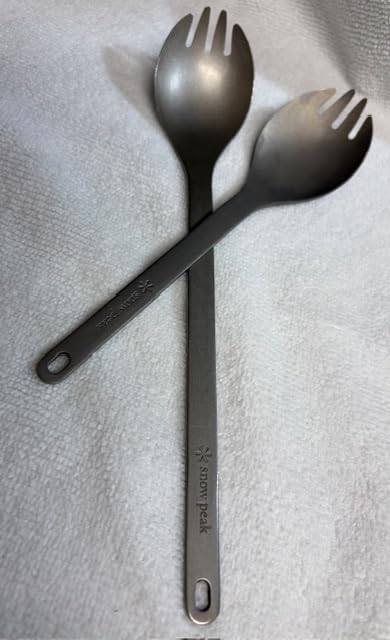 Snow Peak Titanium Sporks, Lightweight Titanium Cutlery for Camping & Hiking, Compact & Portable Utensil for Easy Packing, Durable Camping Cookware Accessories - Customer Photo 1