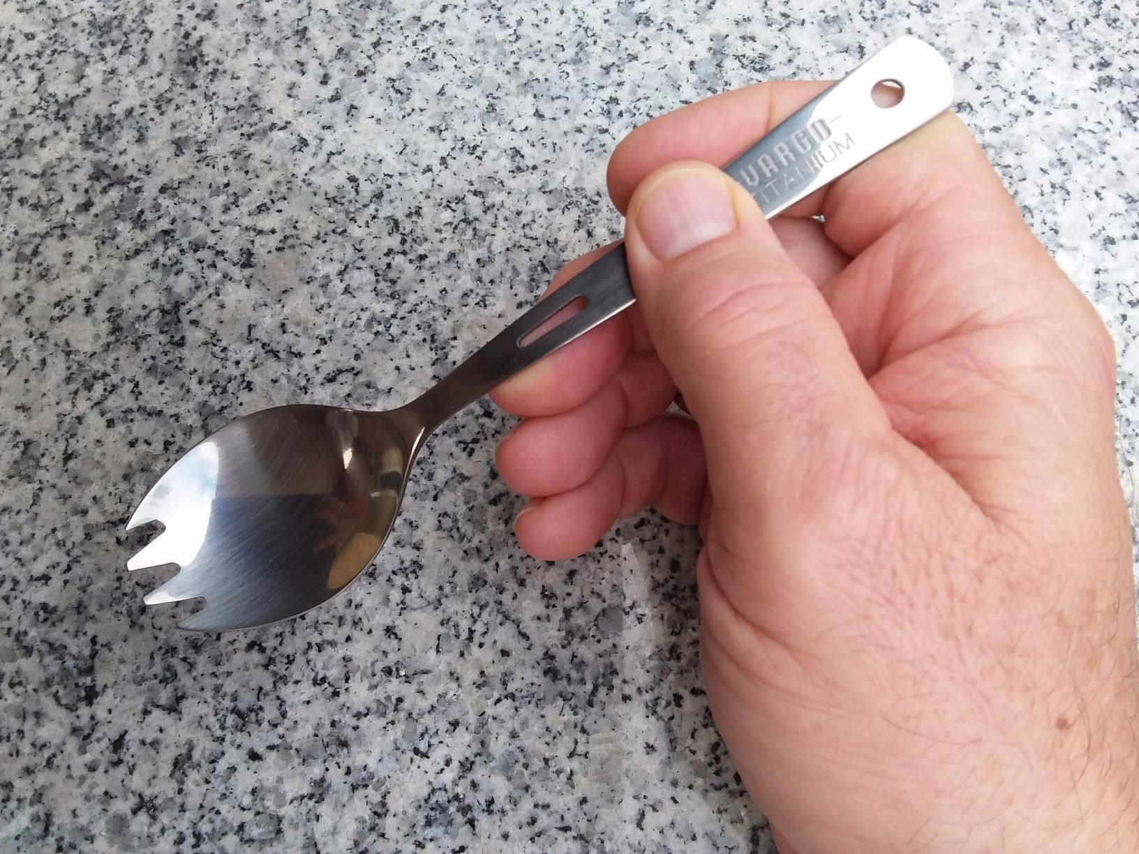 Vargo Titanium Spork - Lightweight and Durable Camping and Backpacking Utensil - Customer Photo 1