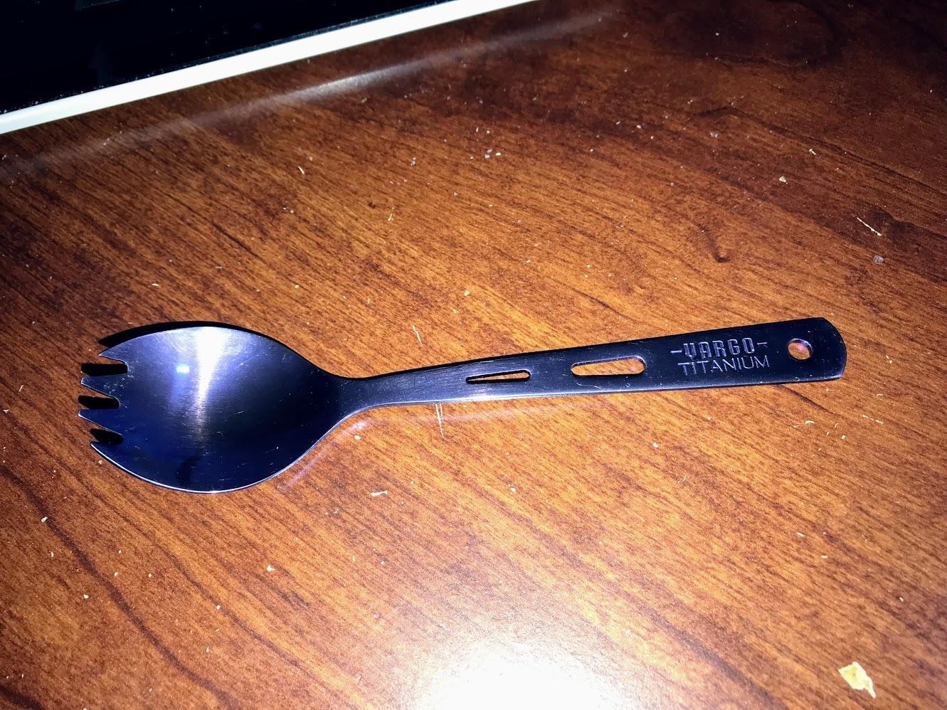 Vargo Titanium Spork - Lightweight and Durable Camping and Backpacking Utensil - Customer Photo 2