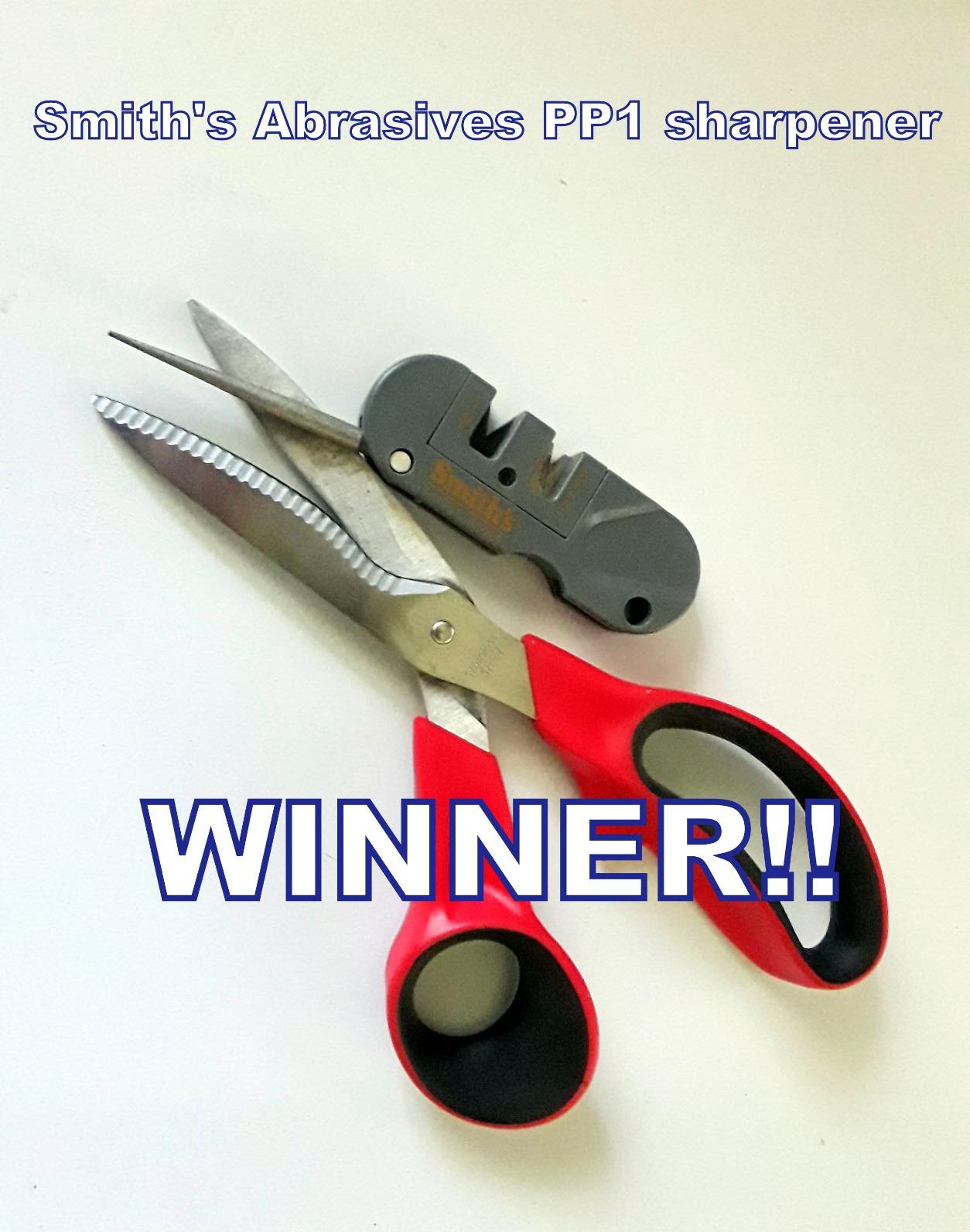 Smith's PP1 Pocket Pal Knife Sharpener Preset Carbide & Ceramic Stone Sharpeners Fold-Out Diamond Coated Rod Outdoor Hunting Knife & Hook Sharpener - Customer Photo 2