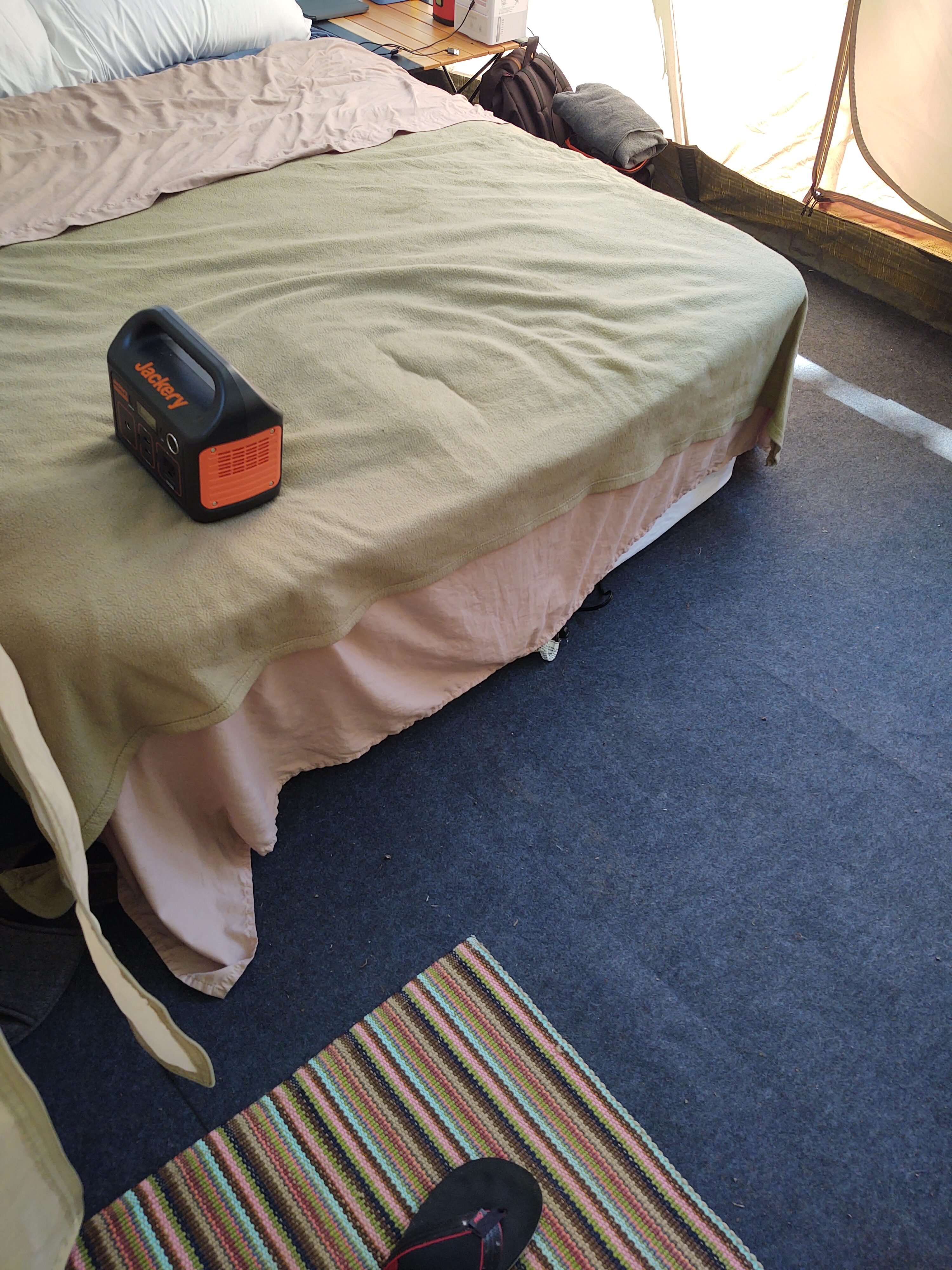 Drymate Tent Carpet Mat, Protective Waterproof Liner Keeps You Warm & Dry, Camping Floor Rug Accessory (7'4