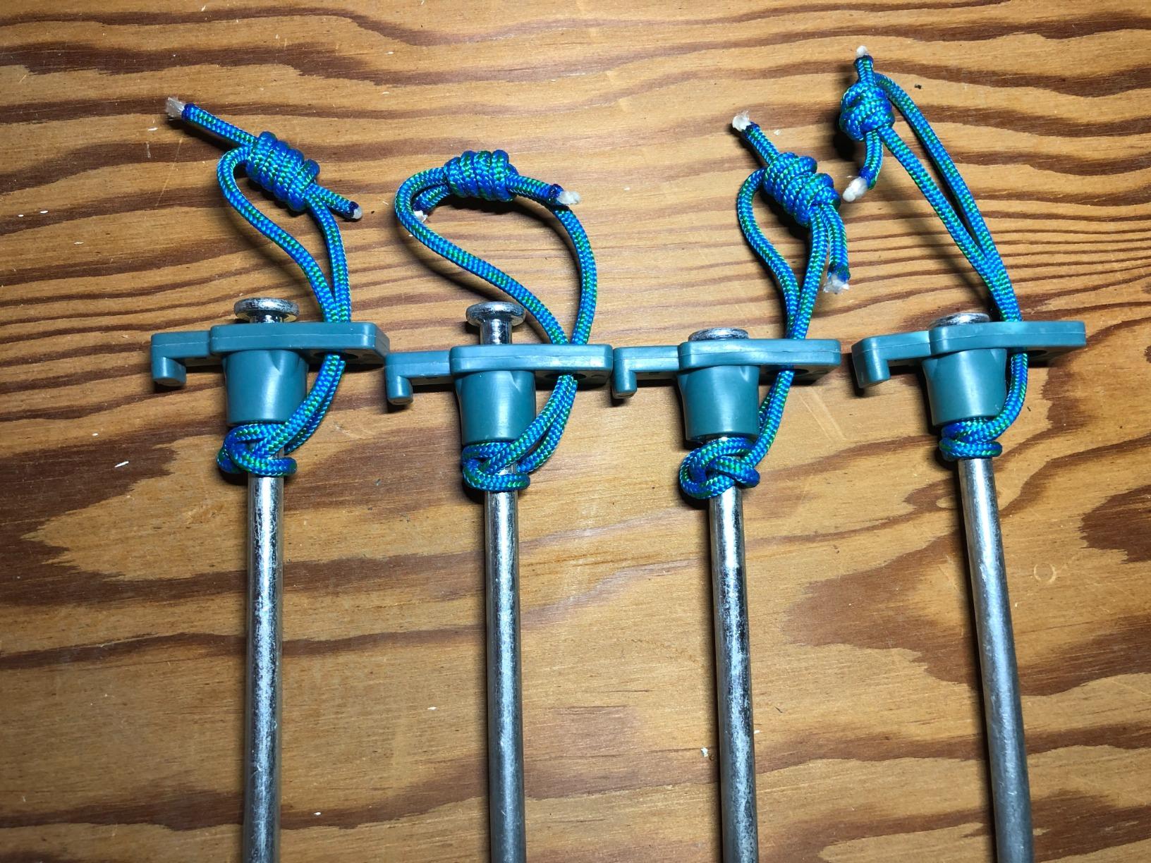 Coleman 10 Inch Metal Tent & Canopy Ground Stakes, 4-Pack of Heavy-Duty Steel Nail Tent Pegs - Customer Photo 1