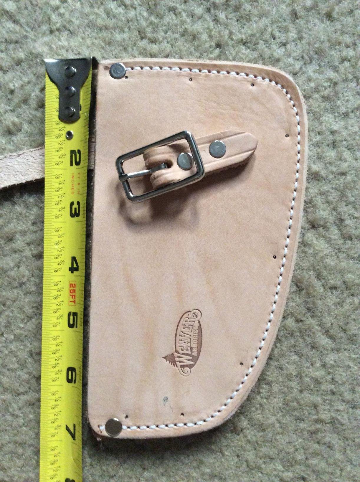 Weaver Leather Arborist One Piece Single Bit Axe Guard, Tan - Customer Photo 1