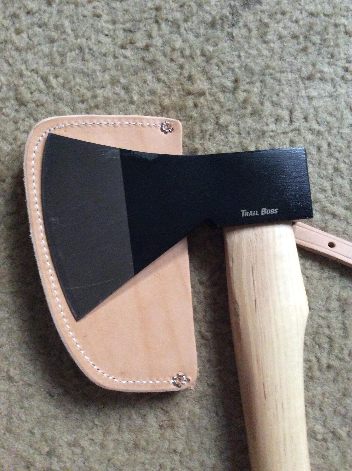 Weaver Leather Arborist One Piece Single Bit Axe Guard, Tan - Customer Photo 2