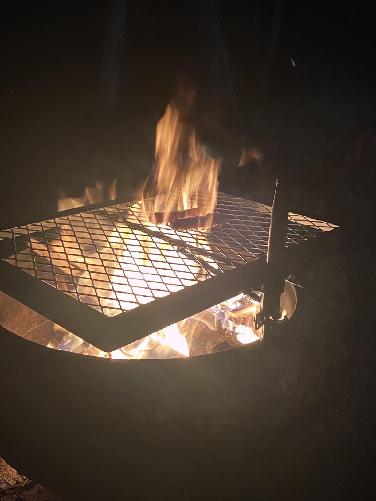 Texsport 151161 Heavy Duty Barbecue Swivel Grill for Outdoor BBQ Over Open Fire - Customer Photo 1