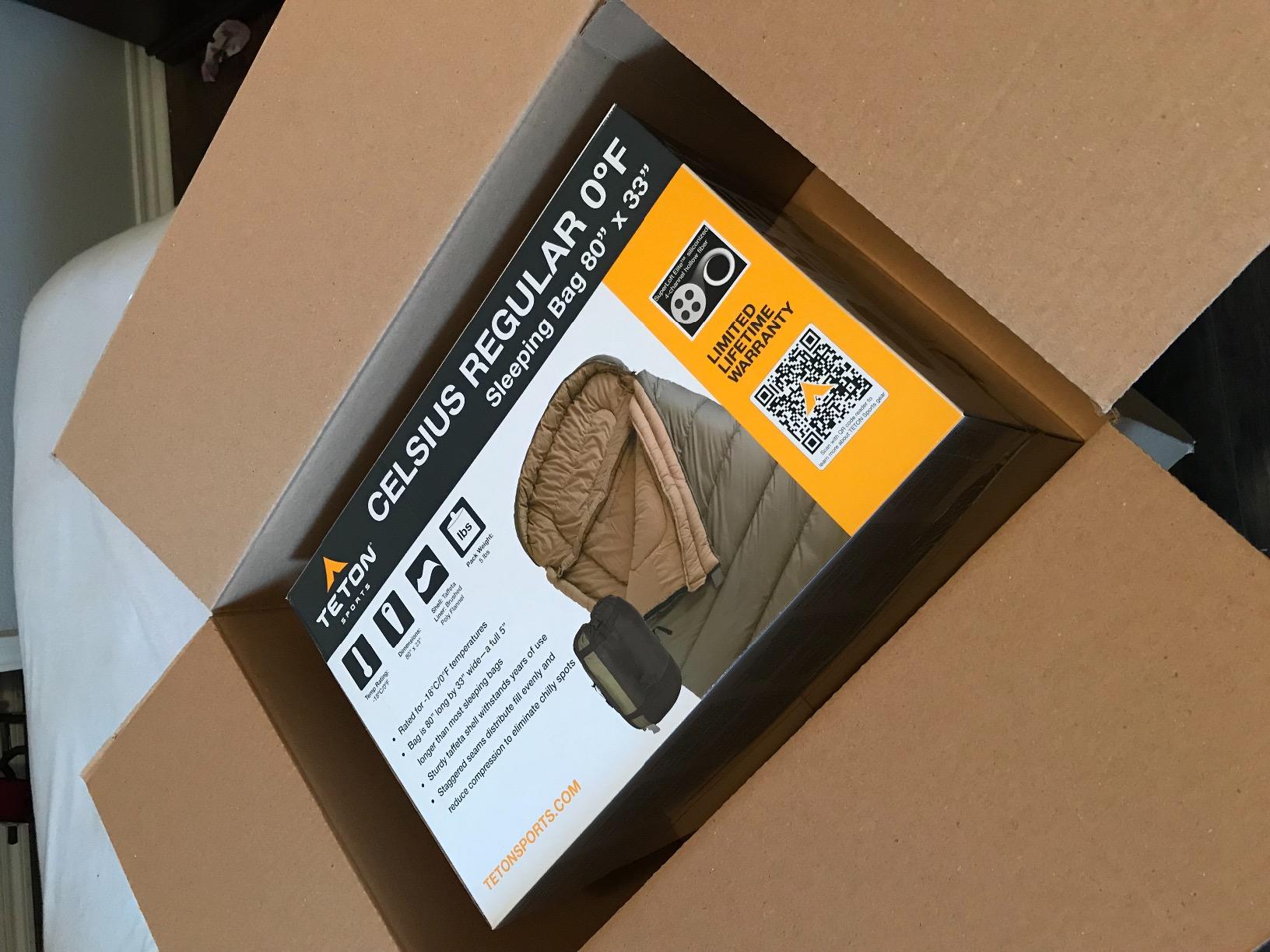 Teton Celsius Regular, 25F, 20F, 0F Degree Sleeping Bags, All Weather Bag for Adults and Kids, Camping Made Easy and Warm, Travel Sack Included - Customer Photo 2