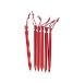 MSR Groundhog Tent Stake Kit, 6-Pack, Regular - 7.5-Inch, Red - Customer Photo 1