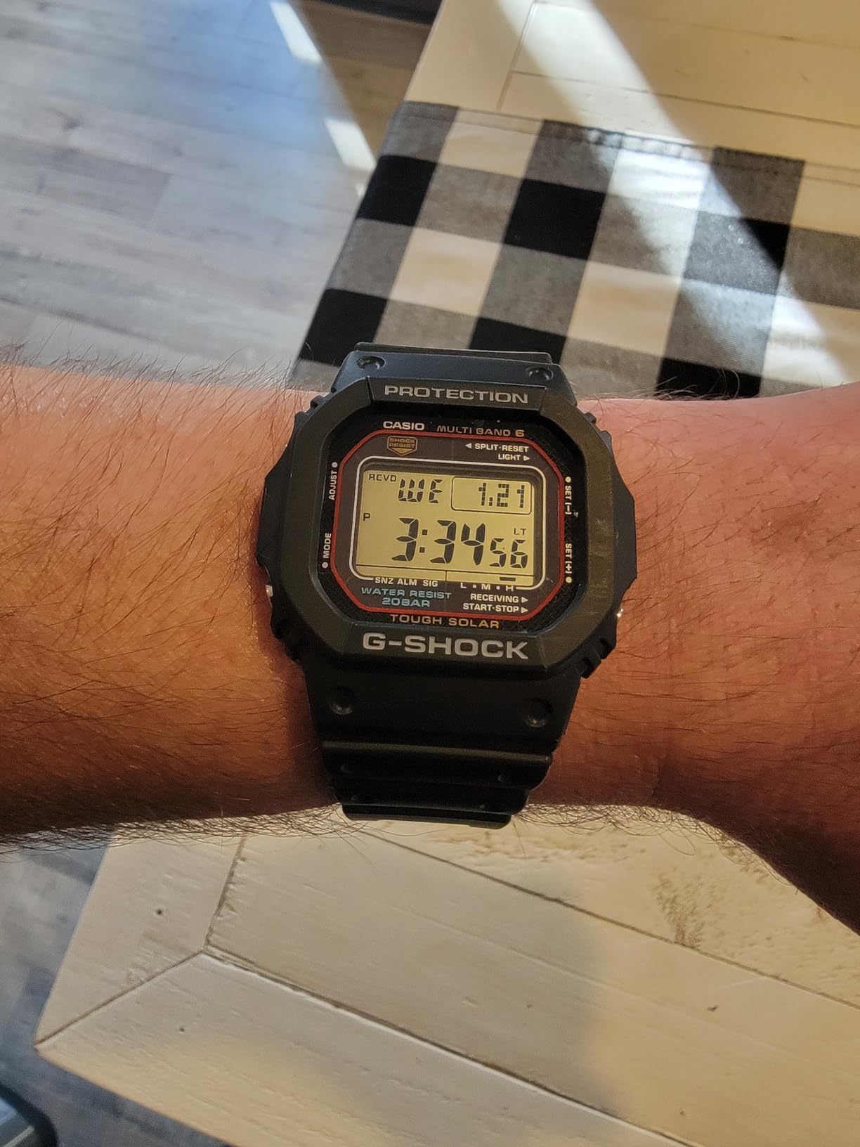 G-Shock GW-M5610U-1 Men's Solar Black Resin Sport Watch - Customer Photo 2
