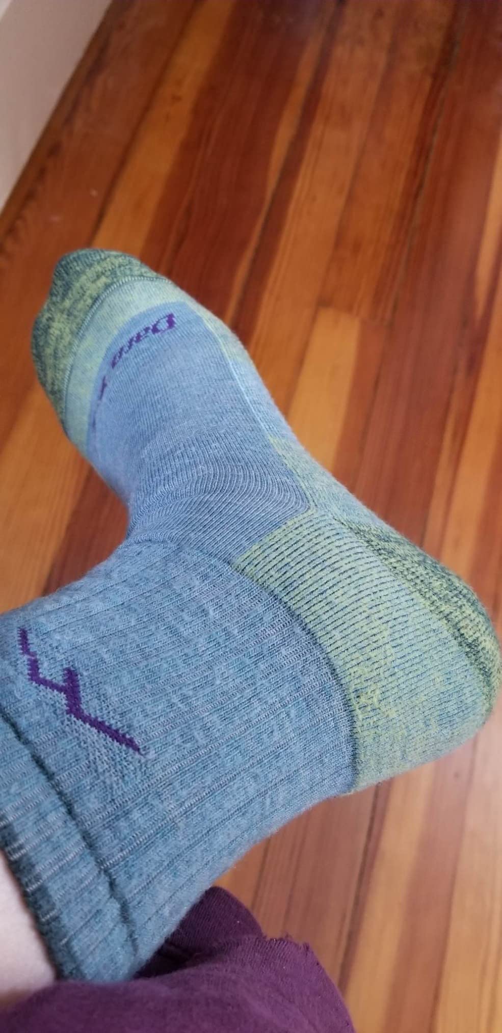 Darn Tough Vermont Women Merino Wool Micro Crew Socks Cushion - Customer Photo 1