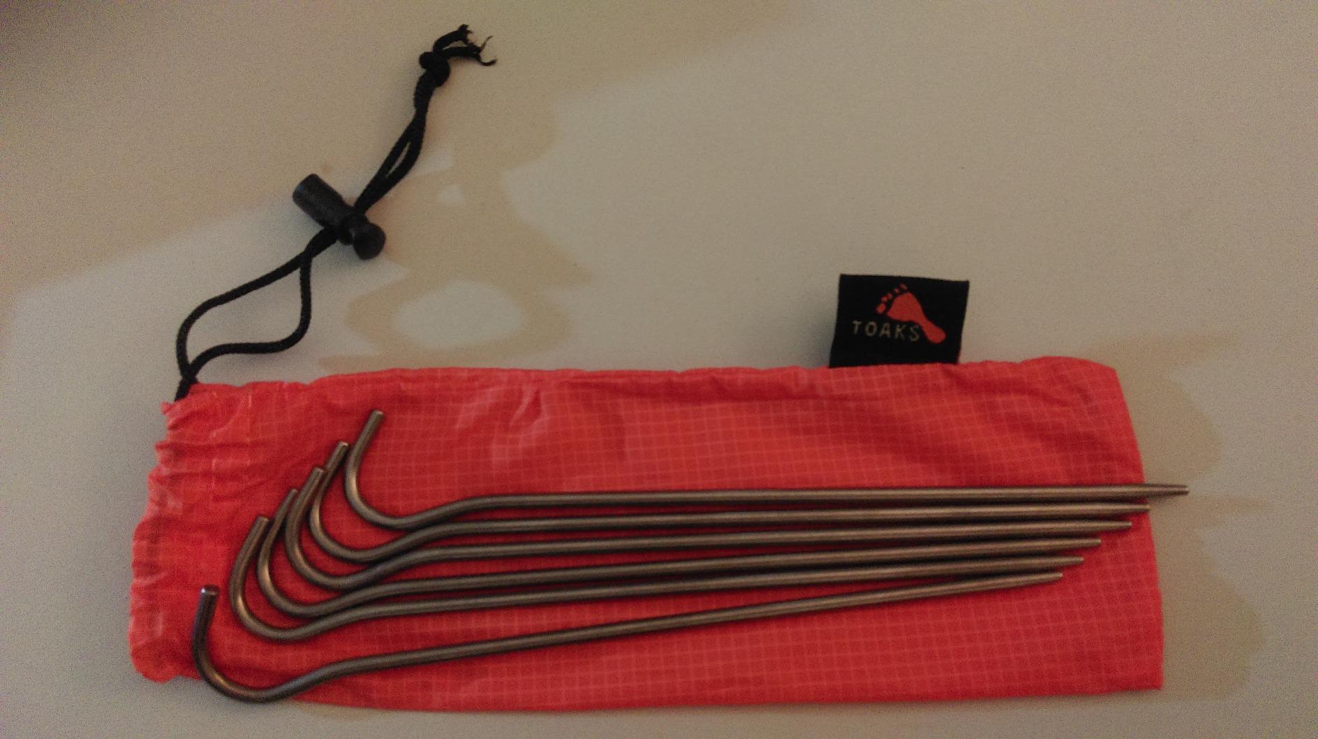 TOAKS Titanium Tent Stakes - Customer Photo 1