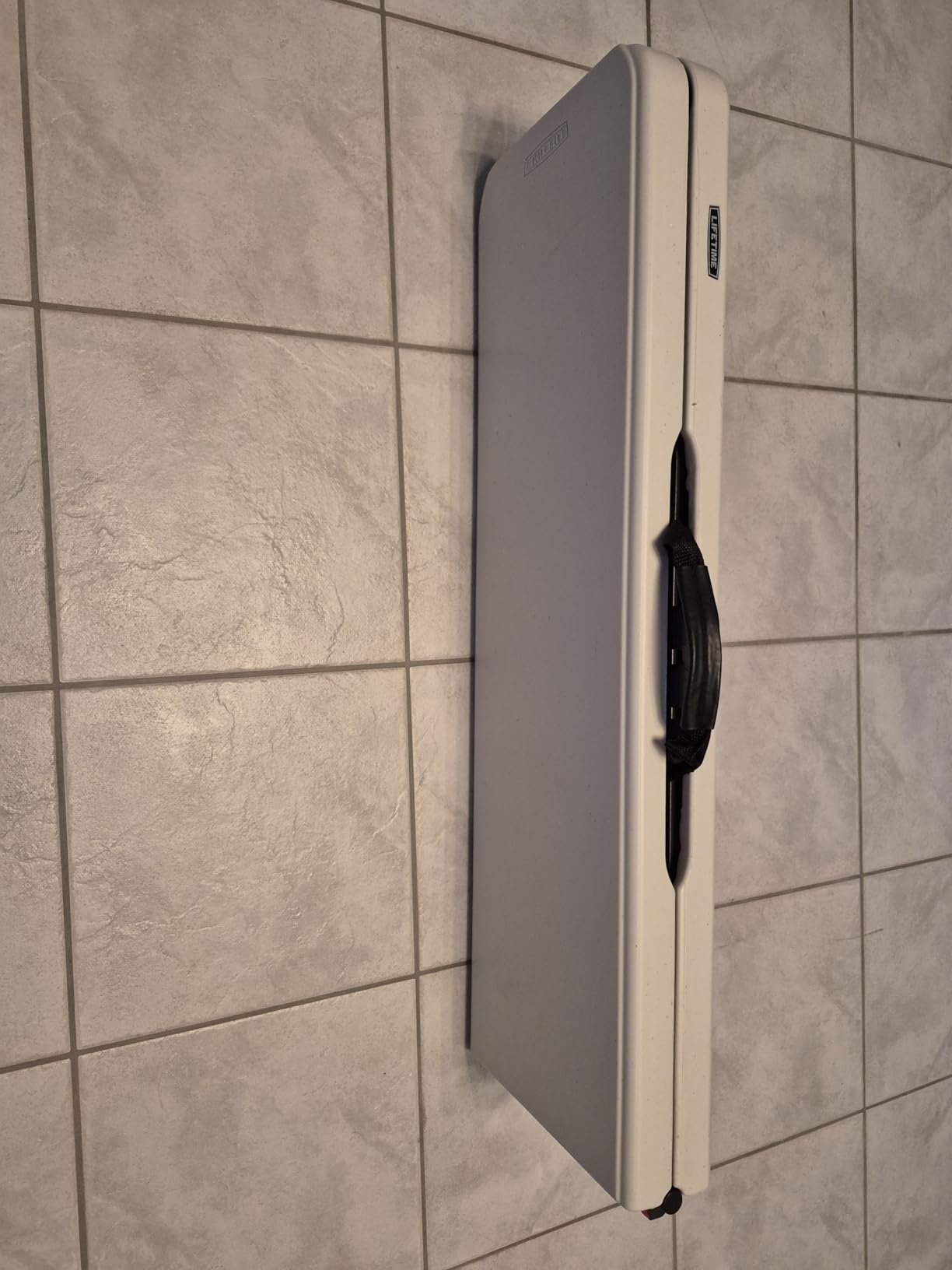 LIFETIME Portable Folding Bench, 6‑Foot Fold‑in‑Half, UV‑Resistant Seat, Powder‑Coated Steel Frame, Lightweight, Stain‑Resistant, Non‑Marring Foot Caps, Indoor/Outdoor Portable Seating - Customer Photo 1