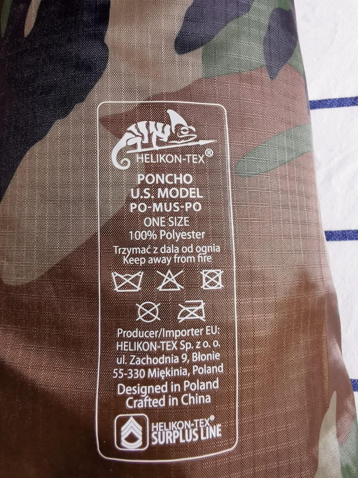 Helikon-Tex US Model Surplus Line Poncho - Customer Photo 2