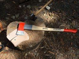 Heritage Leather 1001 Standard Single Bit Leather Axe Sheath - Customer Photo 1