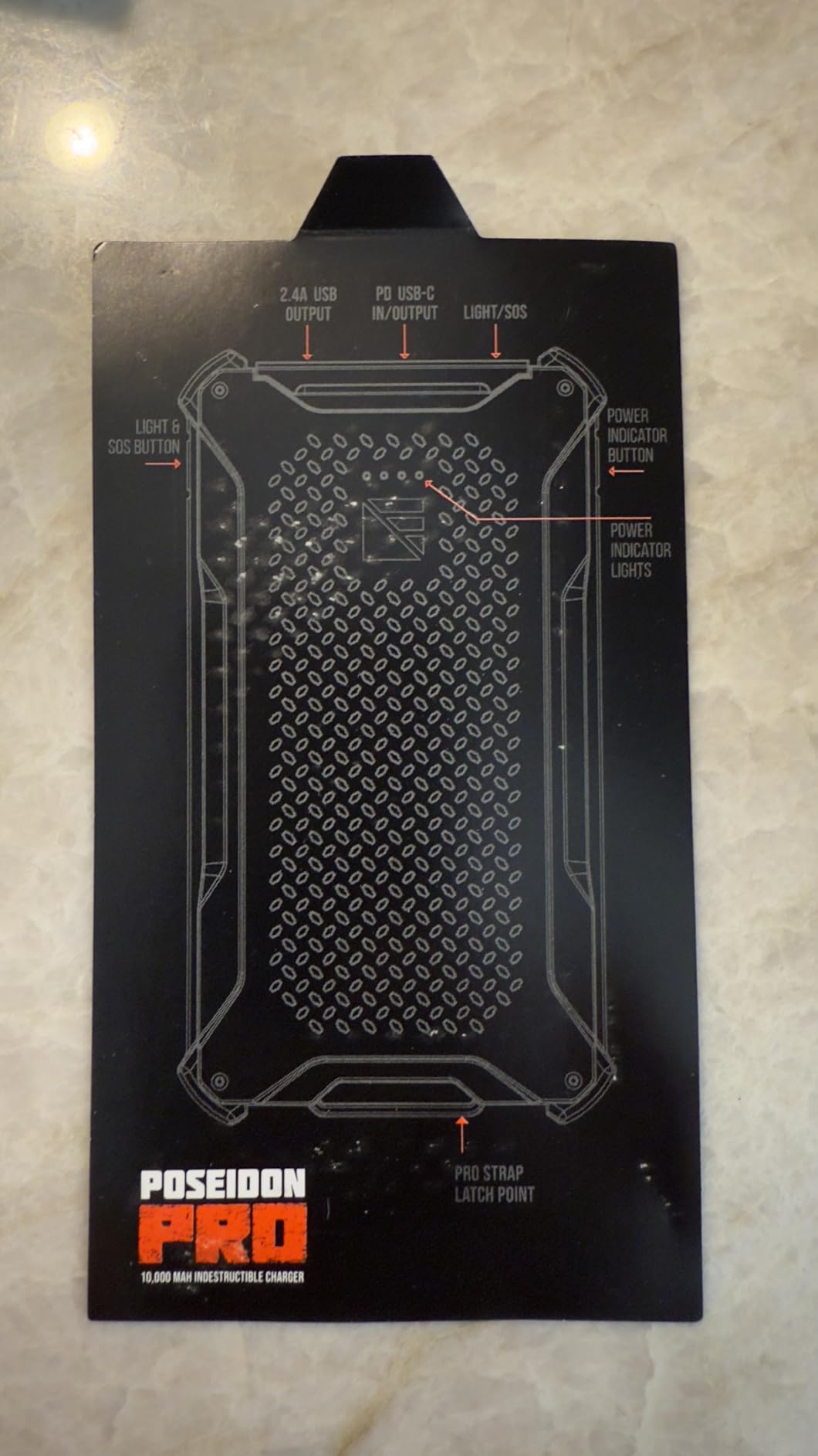 Dark Energy Poseidon Pro Indestructible Portable Charger | 10,000 mAh High Capacity | Fast Charging USB-C and USB-A Ports, Ultra-Durable Armor Flex, IP68 Waterproof, Made for Adventures Off The Grid - Customer Photo 2