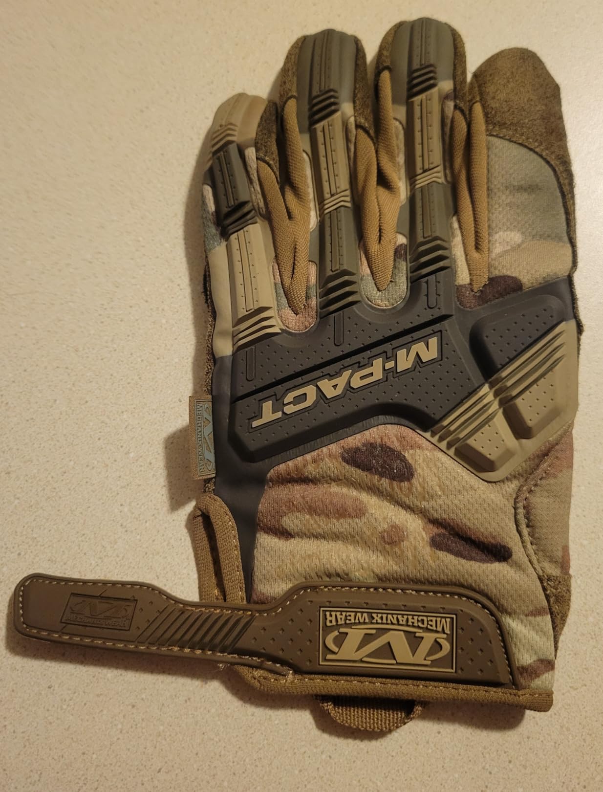 Mechanix Wear: M-Pact Tactical Gloves with Secure Fit, Touchscreen Capable Safety Gloves for Men, Work Gloves with Impact Protection and Vibration Absorption - Customer Photo 5