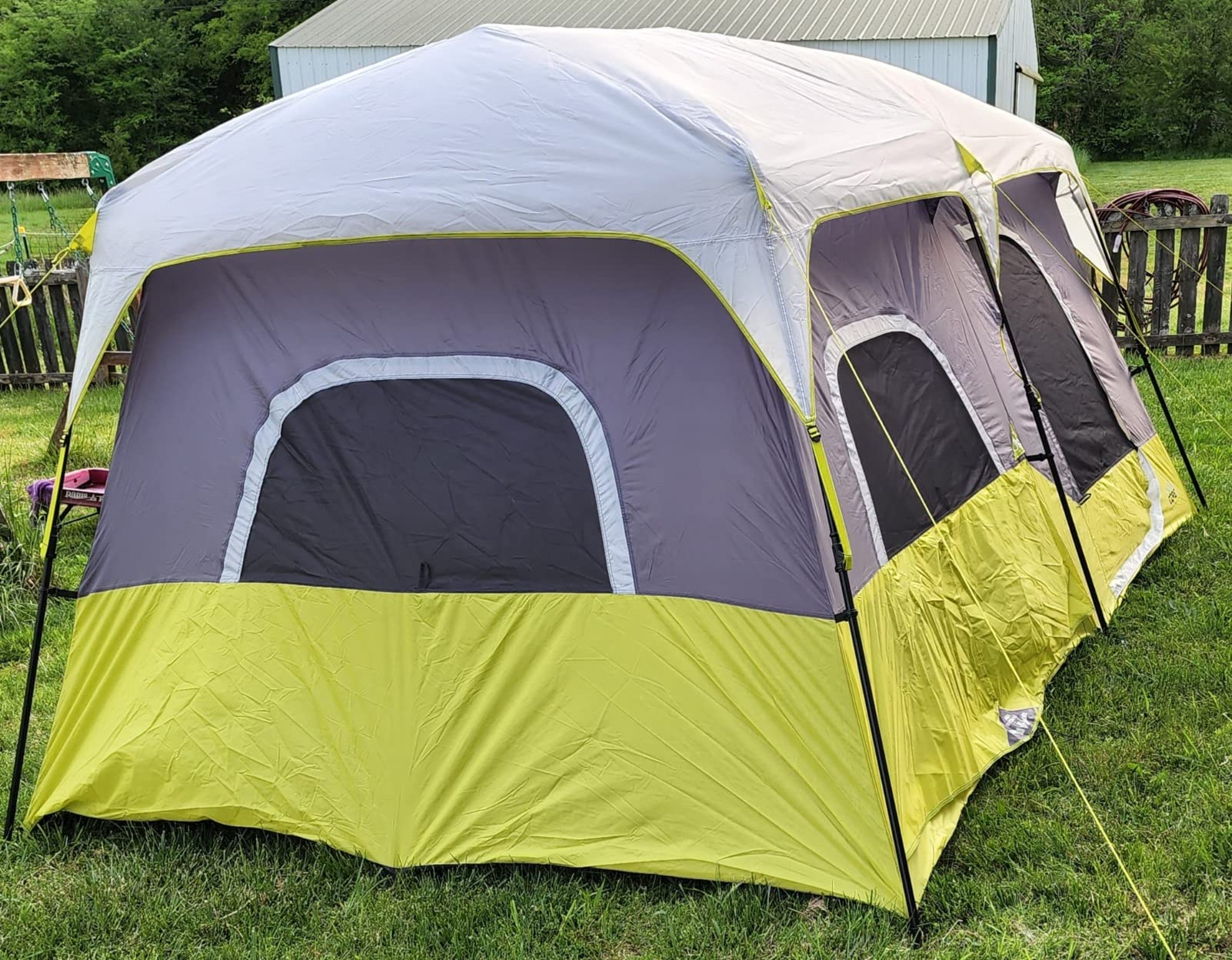 Core 9 Person Instant Cabin Tent - 14' x 9', Green (40008) - Customer Photo 1