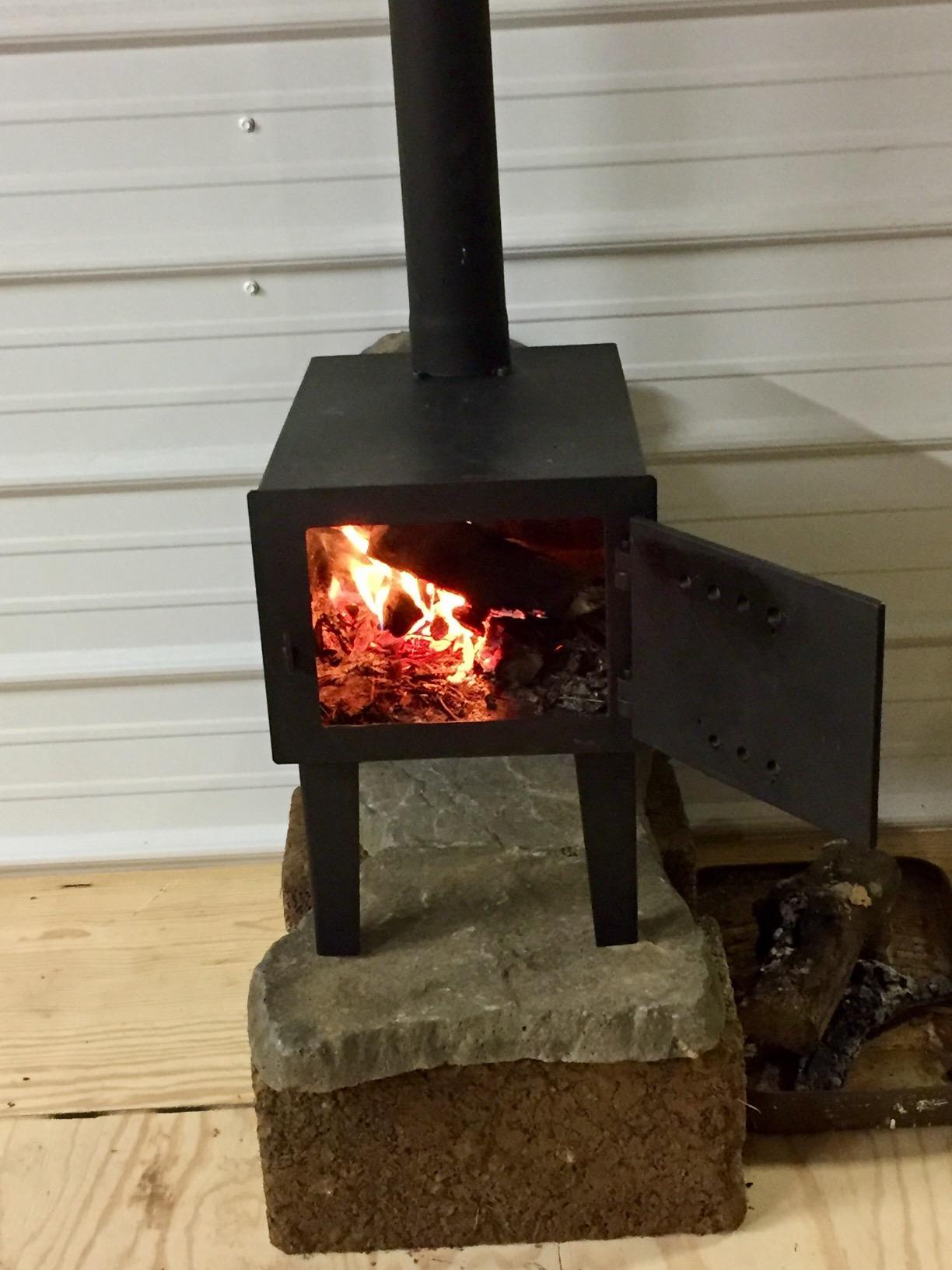 Guide Gear Outdoor Wood Burning Stove; Portable with Chimney Pipe for Cooking and Camping - Customer Photo 2