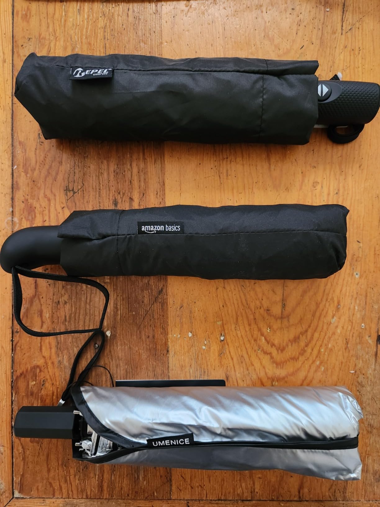 REPEL Windproof Travel Umbrella - Compact & Withstands Winds up to 85MPH - Customer Photo 3