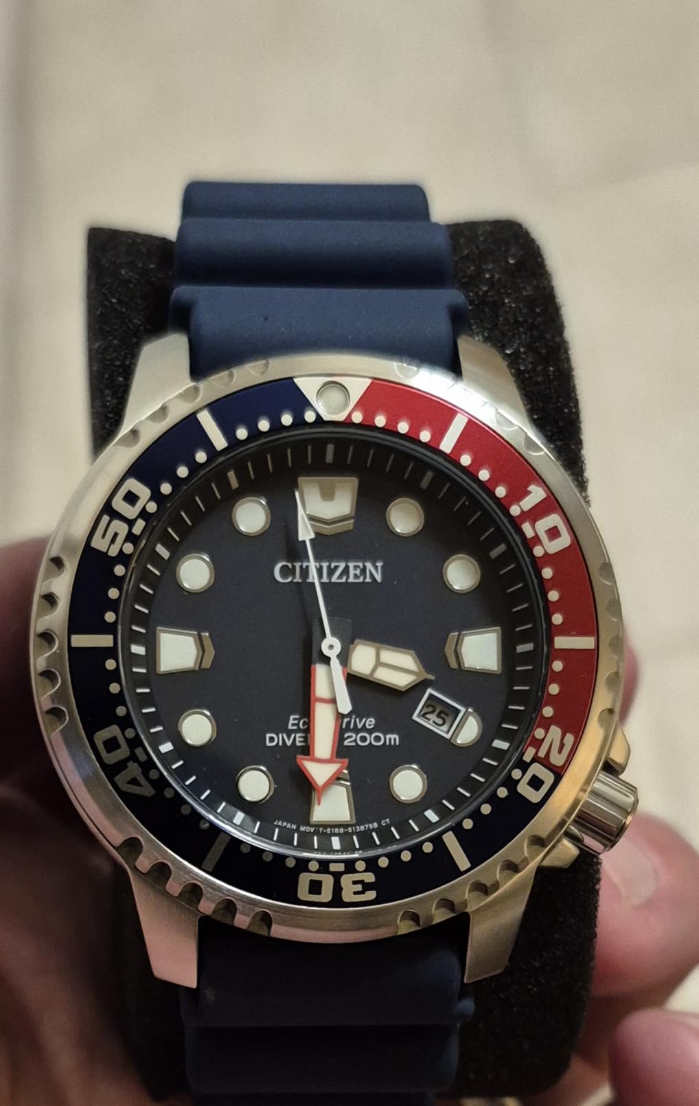 Citizen Promaster Dive Eco-Drive Watch, 3-Hand Date, ISO Certified, Luminous Hands and Markers, Rotating Bezel - Customer Photo 1