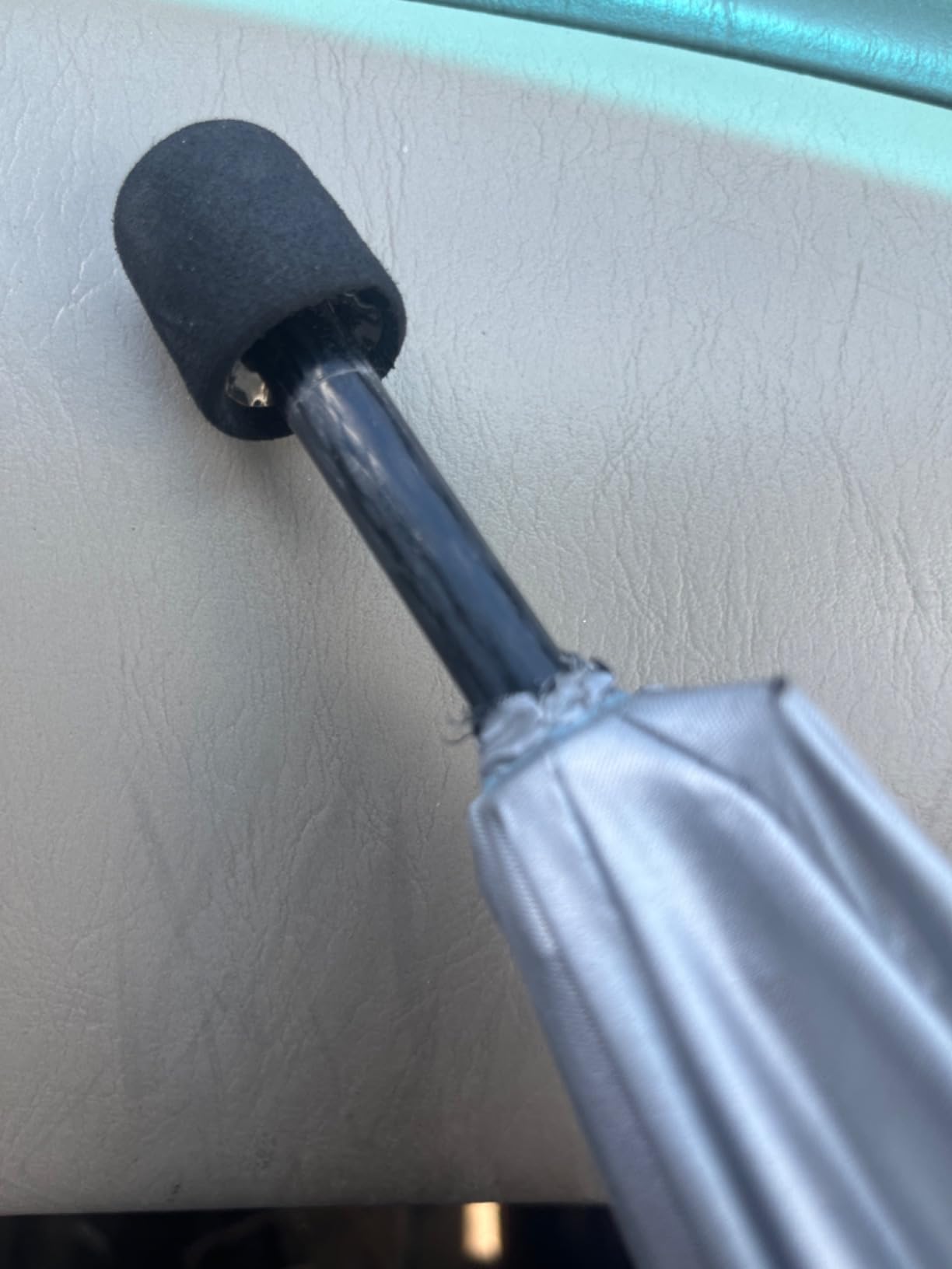 Six Moon Designs Base Silver Shadow - Ultralight, Hiking Umbrella - 8.9 OZ - 252 G For Ultimate Sun and Rain Protection - Perfect for Trekking Adventures or Travel. - Customer Photo 1