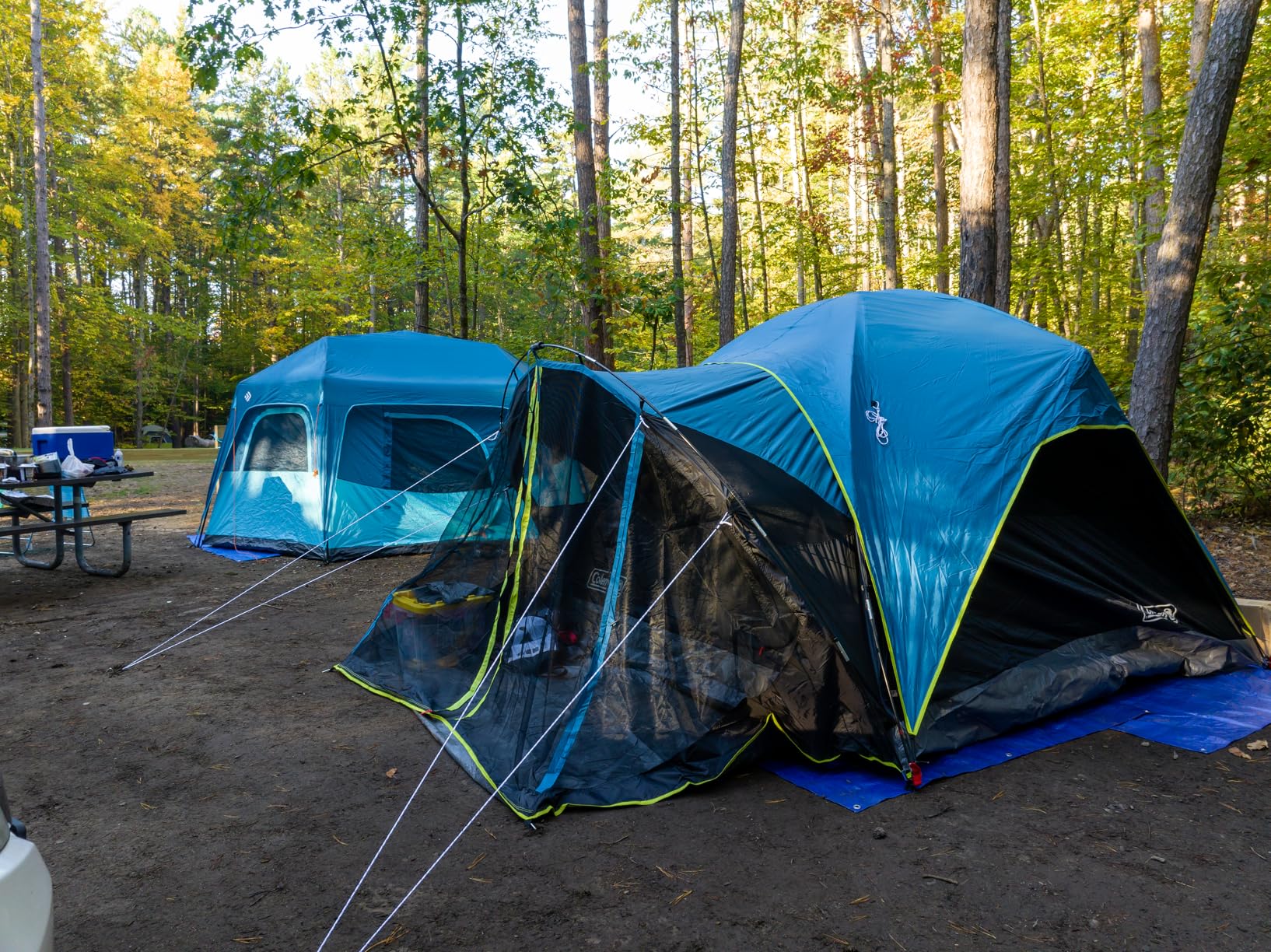 Coleman Carlsbad Dark Room Tent with Screened Porch, 4/6 Person Tent Blocks 90% of Sunlight to Keep Inside Cool, Weatherproof Shelter with Easy Setup, Made of PFAS-Free Materials - Customer Photo 1