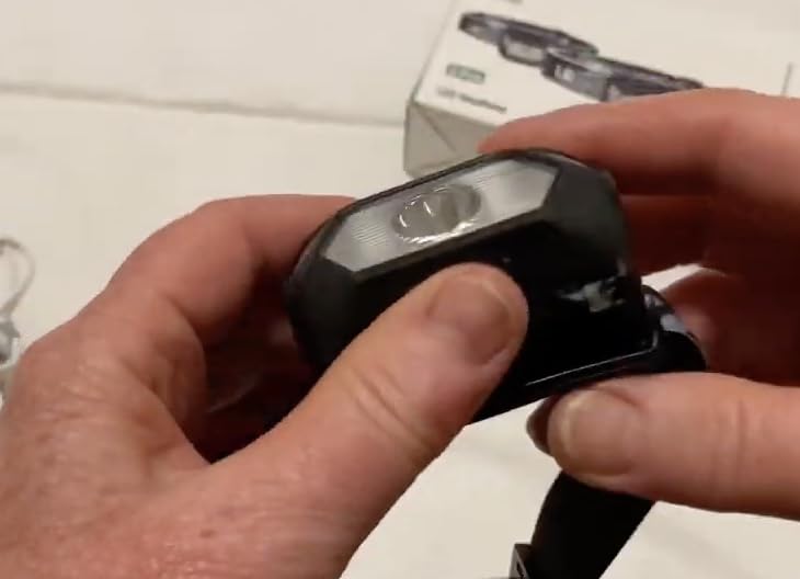 Lepro LED Headlamp Rechargeable - Super Bright Head Lamp with 5 Modes for Camping & Hiking Gear Essentials, IPX4 Waterproof Headlight Flashlight with Red Light, USB Cable Included - Customer Photo 3