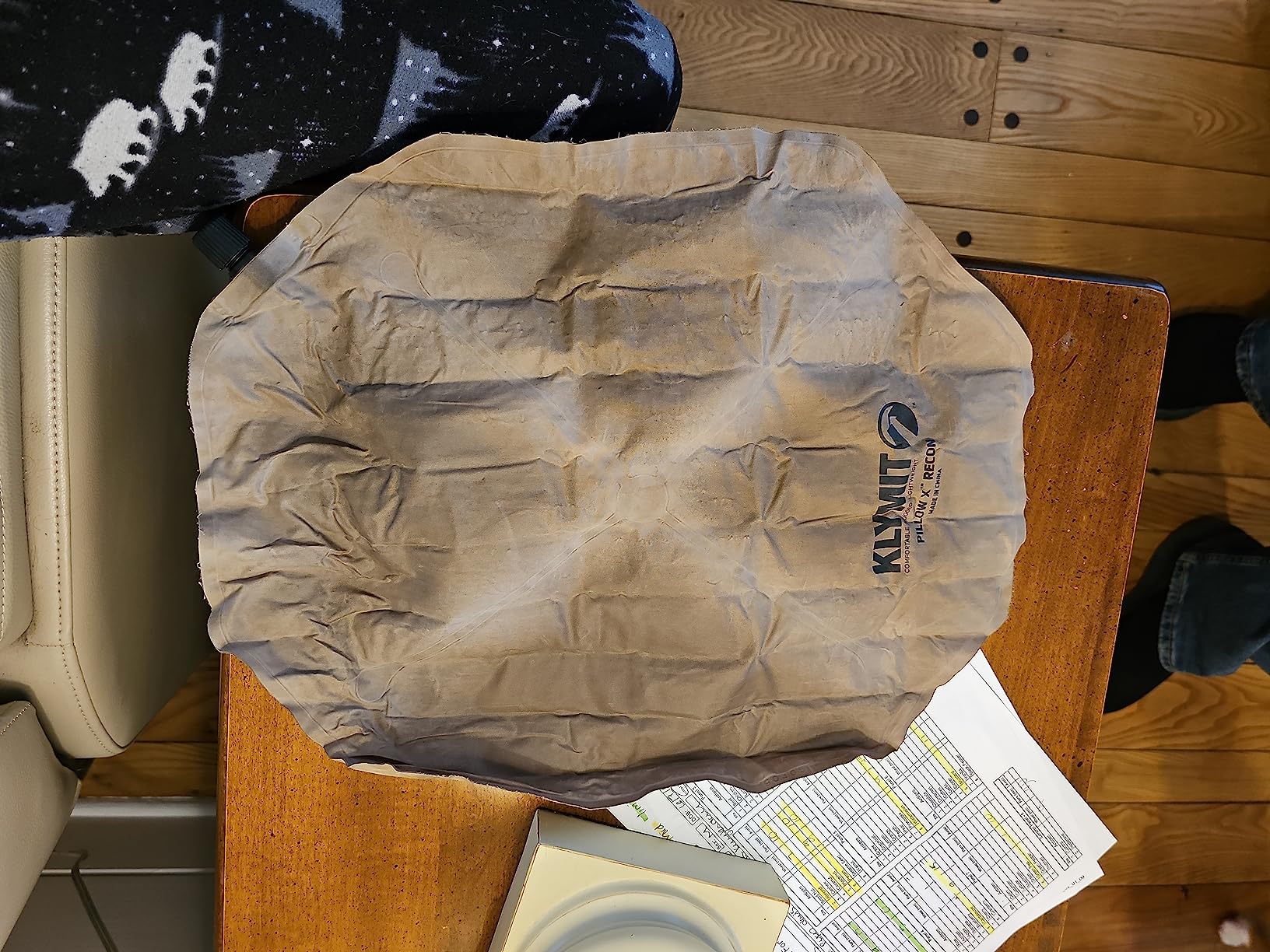 Klymit Pillow X Travel Pillow, Lightweight Inflatable Hybrid Airplane, Backpacking, Hammock, and Camping Pillow - Customer Photo 1