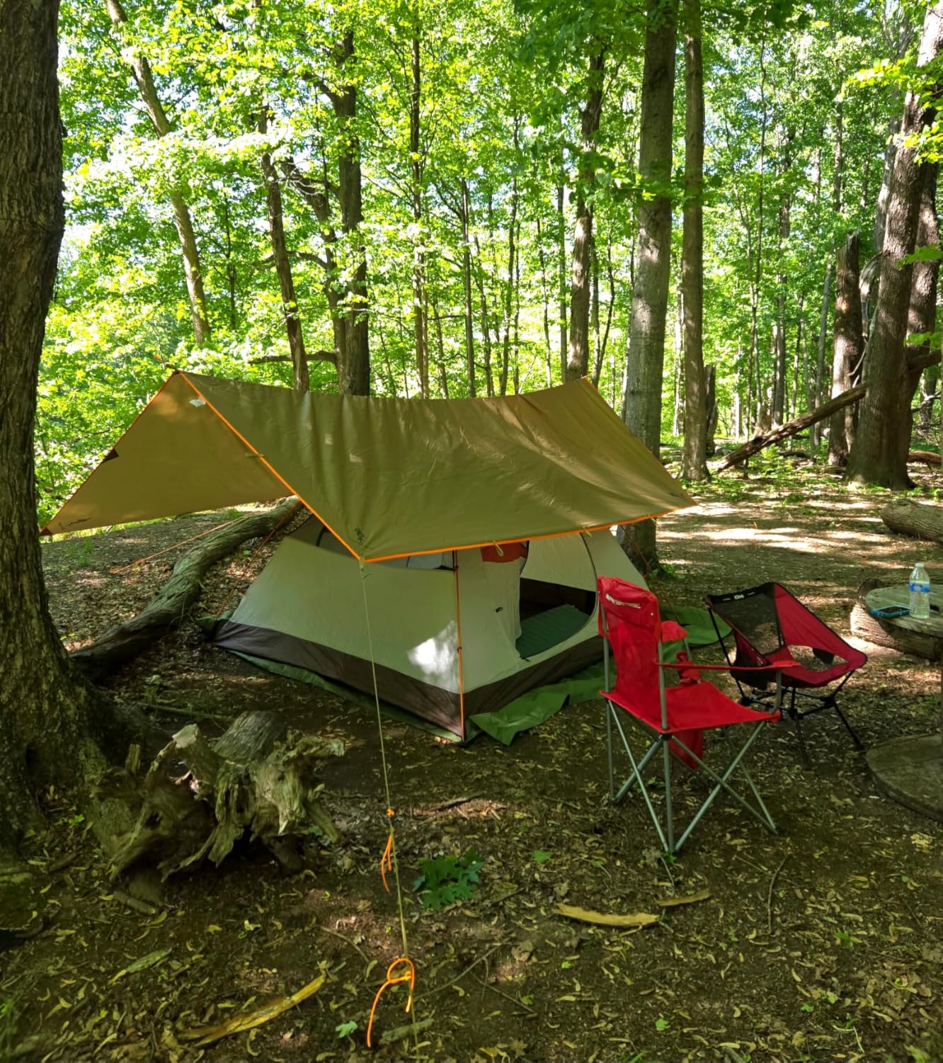 Free soldier Waterproof Portable Tarp Multifunctional Outdoor Camping Traveling Awning Backpacking Tarp shelter Rain Tarp - Customer Photo 2