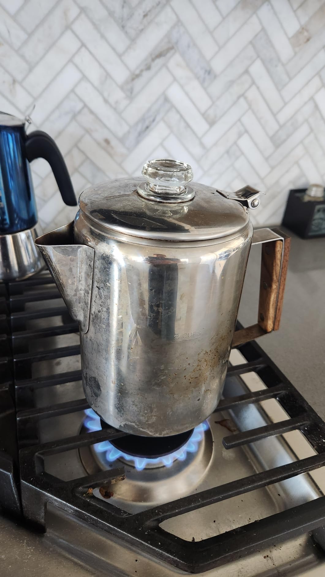 COLETTI Bozeman Percolator Coffee Pot — NO Aluminum or Plastic [9 cup] - Customer Photo 5