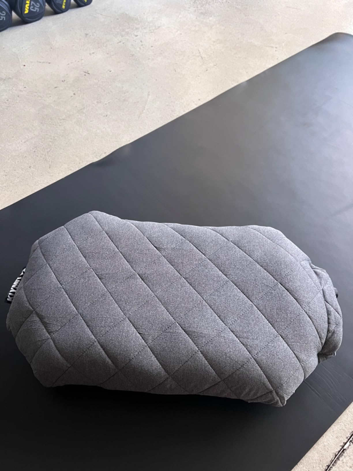 Klymit Luxe Travel Pillow, Lightweight Inflatable Hybrid Airplane, Backpacking, Hammock, and Camping Pillow, Grey - Customer Photo 2