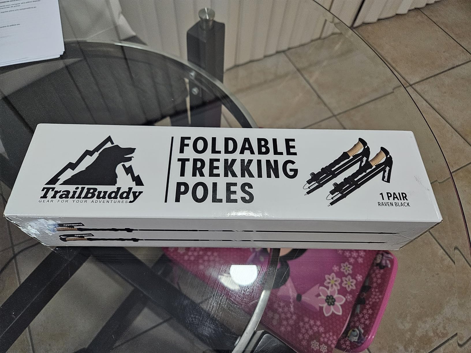 TrailBuddy Trekking Poles – Lightweight 7075 Aluminum Hiking Poles for Women, Men & Seniors – Collapsible or Foldable Walking Sticks for Travel, Trails & Balance - Customer Photo 1