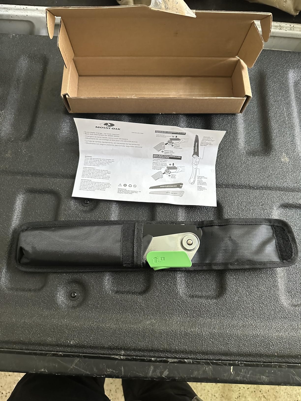 MOSSY OAK 3 in 1 Folding Saw, Pruning Hand Saw with Wood, Metal and PVC Blade, Camping Saw for Backpacking, Hunting and Bushcraft, Pouch Included - Customer Photo 2