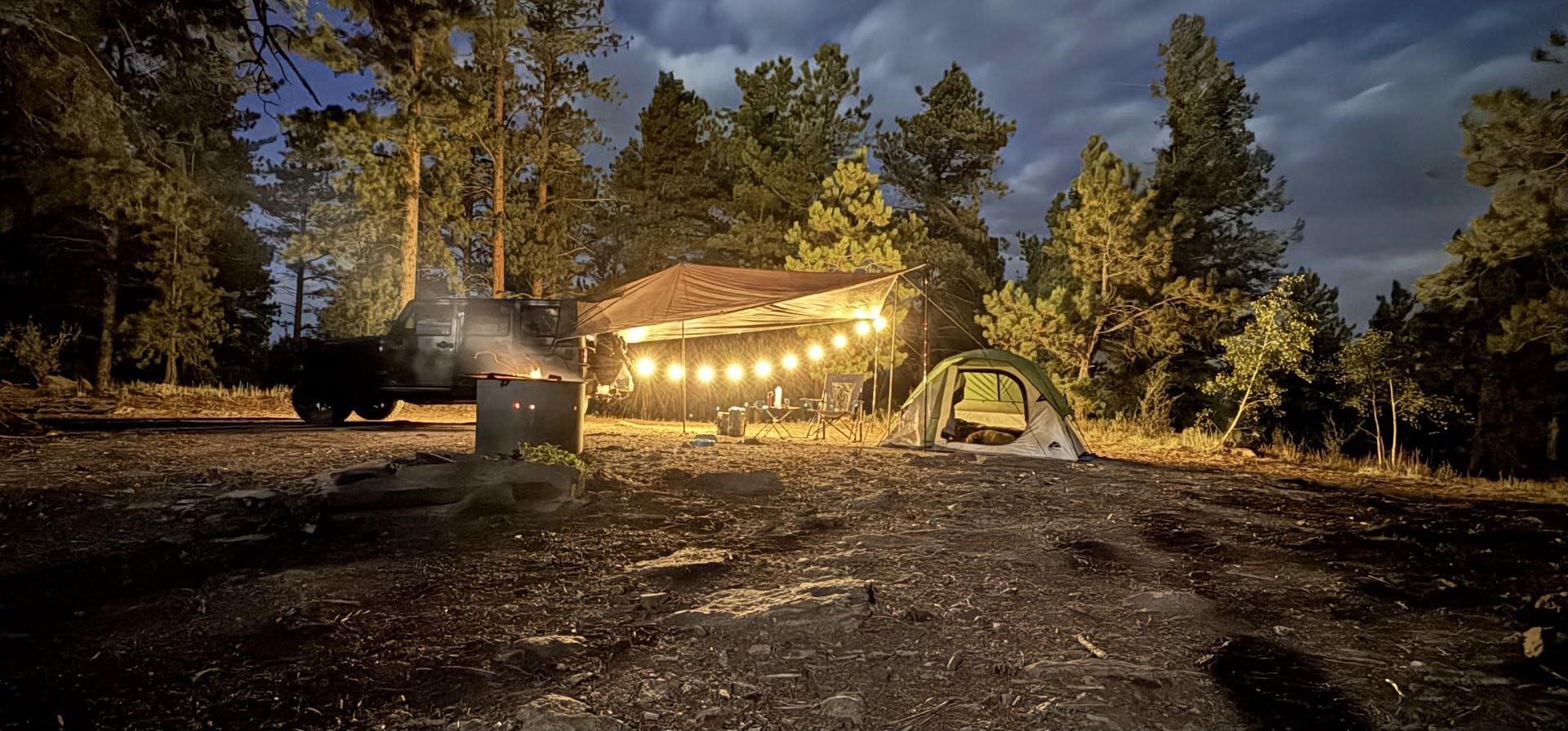 Green Elephant Camping Tarp Poles - Adjustable Aluminum Telescoping Tent Poles for Tarps, Canopy & Awning - Heavy Duty Collapsible Pole Set of 2 - Extends 8ft 2.8 in, Shrinks to 2ft 9.5 in. - Customer Photo 1