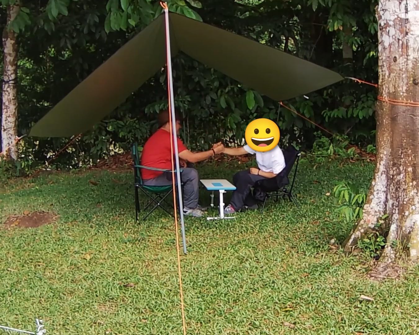 Unigear Hammock Rain Fly Waterproof Tent Tarp, 9.8x9.8ft, UV Protection and PU 3000mm Waterproof, Lightweight for Camping, Backpacking and Outdoor Adventure - Customer Photo 1