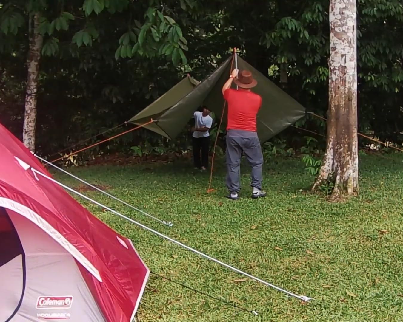 Unigear Hammock Rain Fly Waterproof Tent Tarp, 9.8x9.8ft, UV Protection and PU 3000mm Waterproof, Lightweight for Camping, Backpacking and Outdoor Adventure - Customer Photo 2