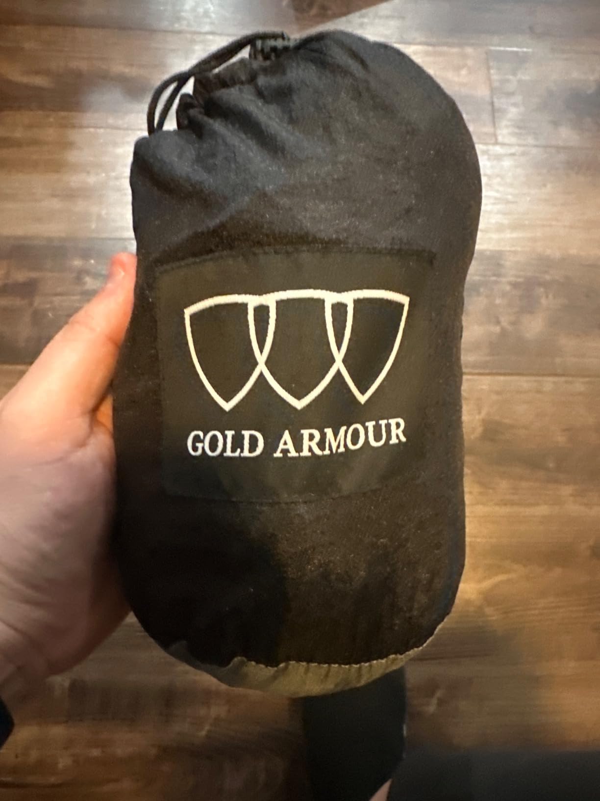 Gold Armour Hammock Underquilt for Single Hammocks and Double Hammocks, Insulated Warm Underquilt - Essential Camping Equipment Gear Under Quilts for Hammock (Grey&Sky Blue) - Customer Photo 2