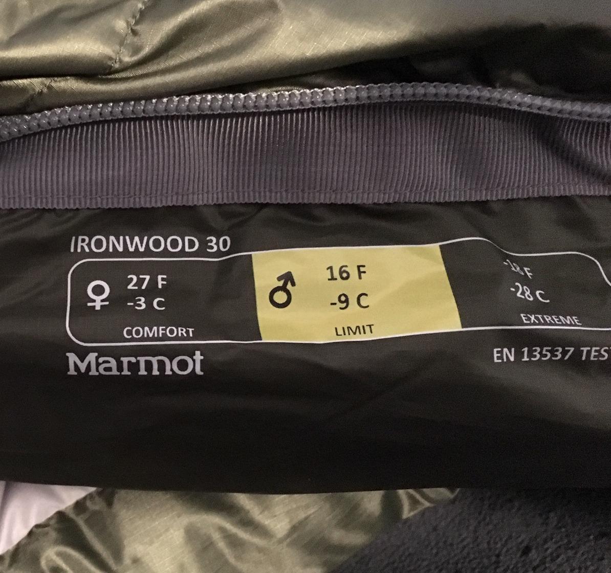Marmot Ironwood Mummy Sleeping Bag - 650 Fill Down, Lightweight, 30-Degree Rating - Customer Photo 5