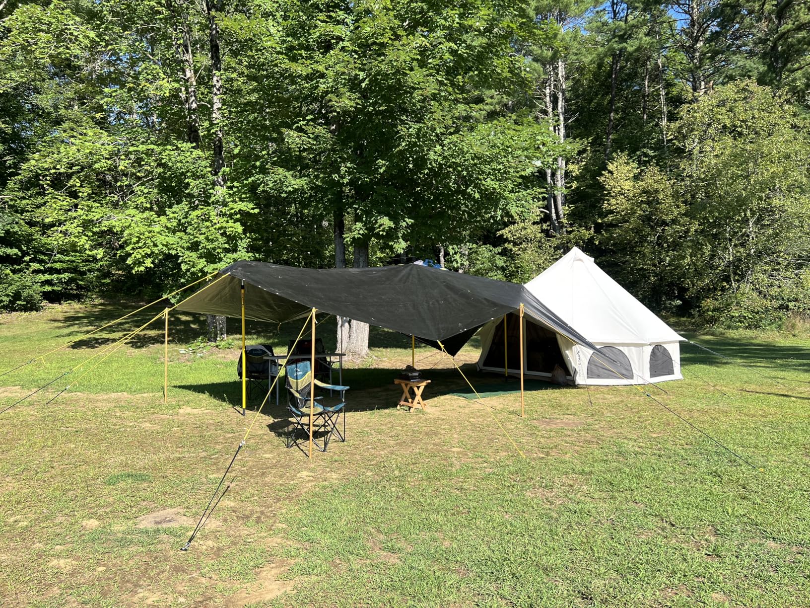 WHITEDUCK Avalon Canvas Bell Tent - Luxury All Season Tent for Camping & Glamping Made from Premium & Breathable 100% Cotton Canvas w/Stove Jack, Mesh - Customer Photo 1