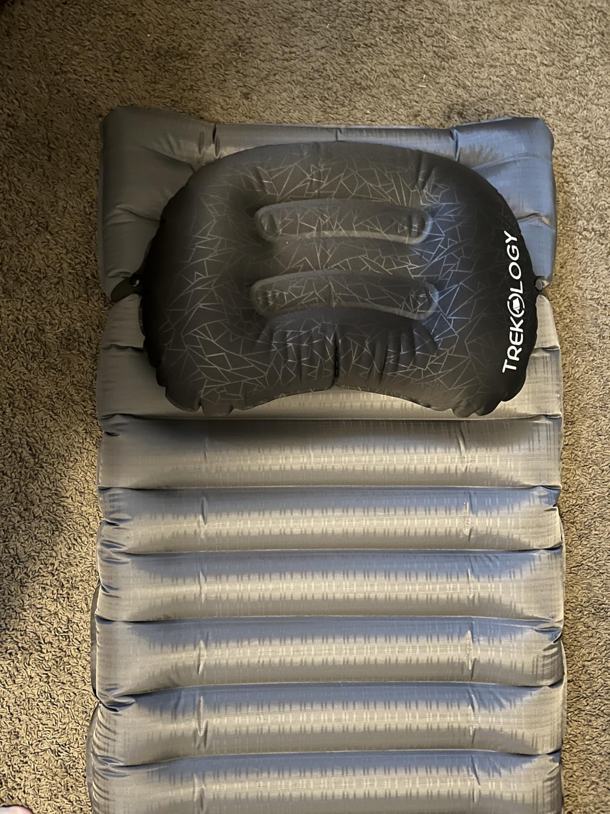 TREKOLOGY Ultralight Inflatable Camping Travel Pillow - ALUFT 2.0 Compressible, Compact, Comfortable, Ergonomic Inflating Pillows for Neck & Lumbar Support While Camp, Hiking, Backpacking - Customer Photo 4