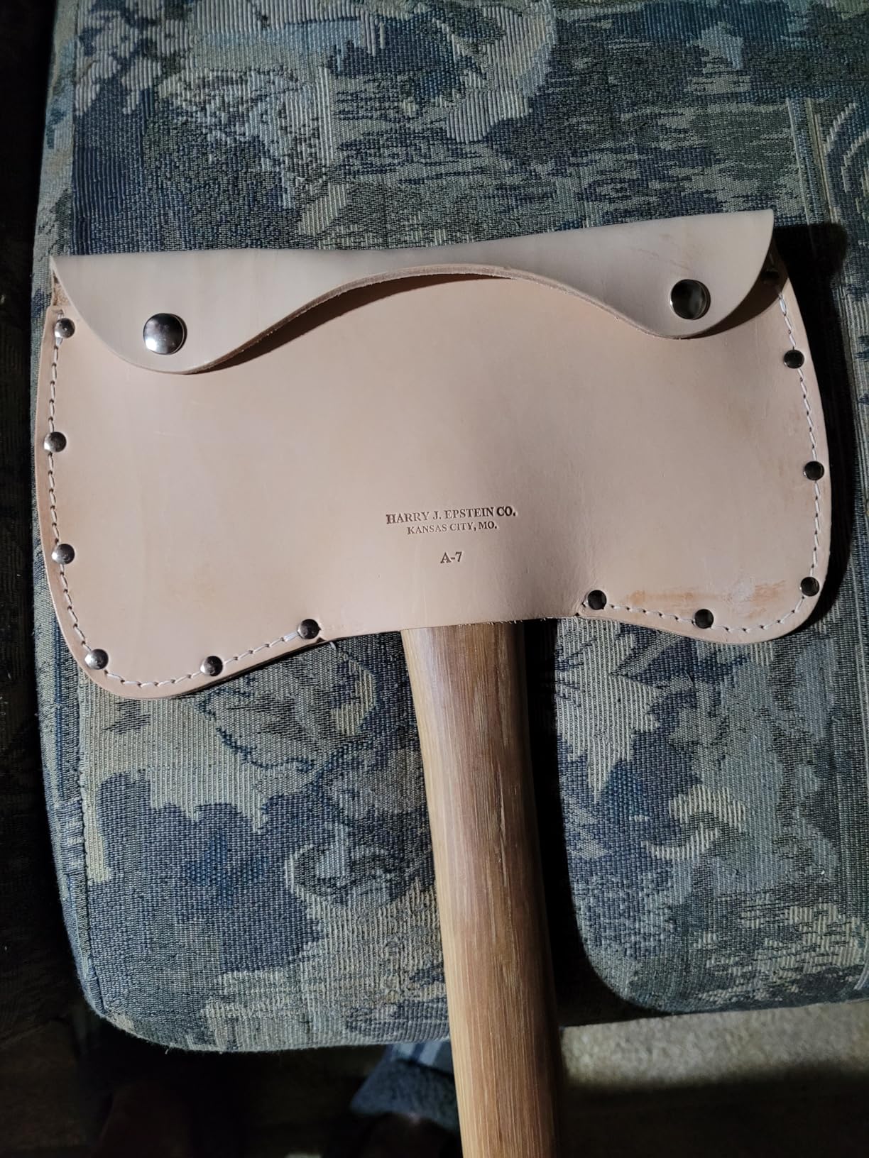 USA Top Grain Leather Double Bit Axe Sheath - Customer Photo 1