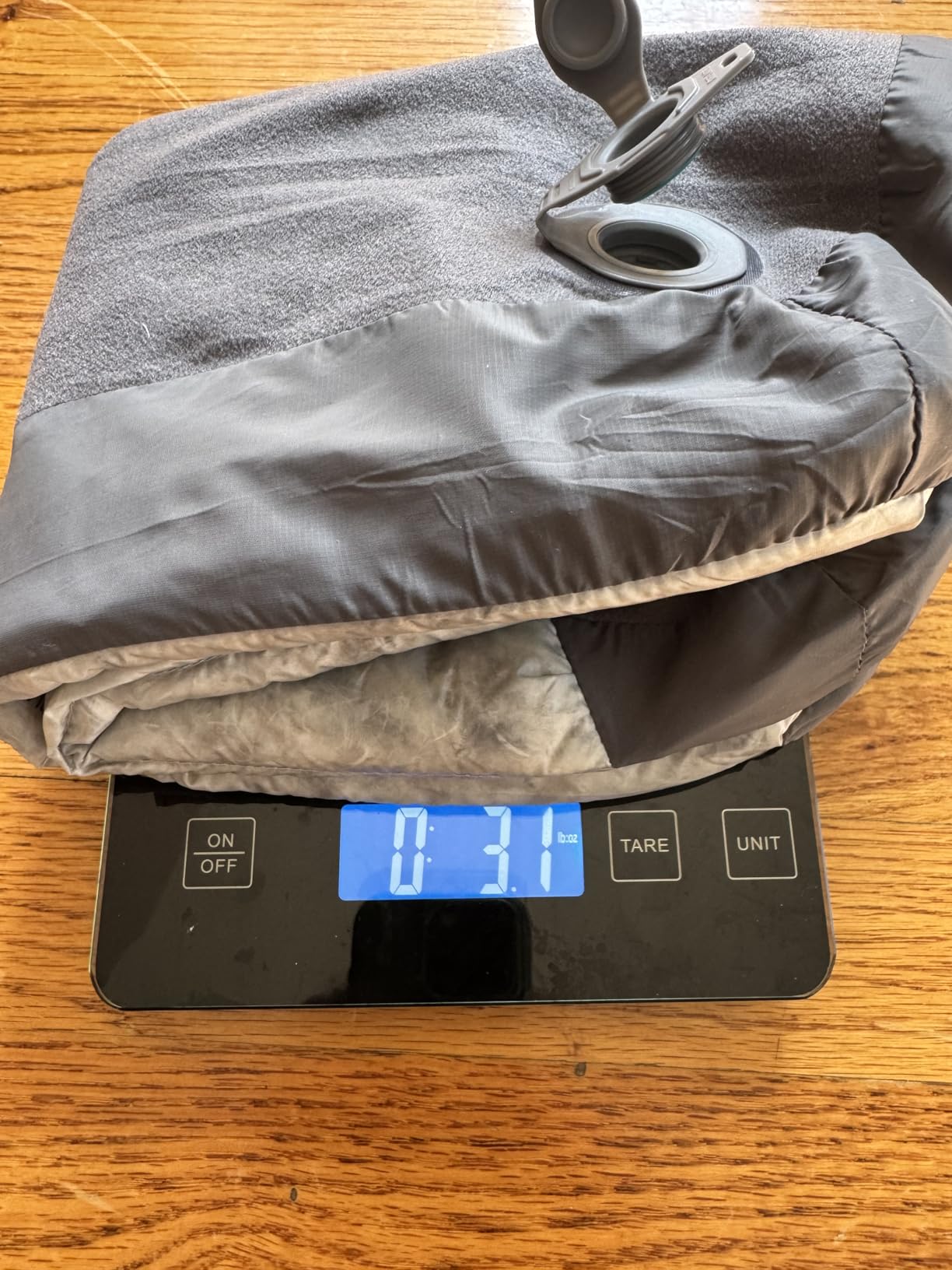 Sea to Summit Aeros Down Inflatable Pillow, Regular, Grey - Customer Photo 2