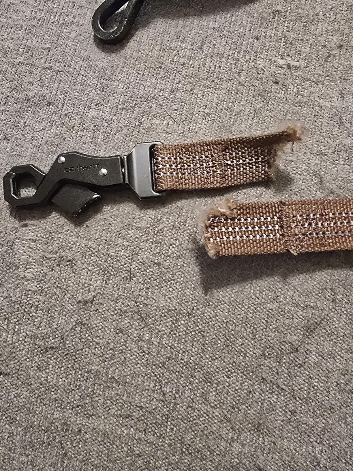 Carhartt Pet Durable Nylon Webbing Shock Absorbing Leash for Dogs, Reflective Stitching for Visibility, Carhartt Brown (Shock Absorbing), Large - Customer Photo 4