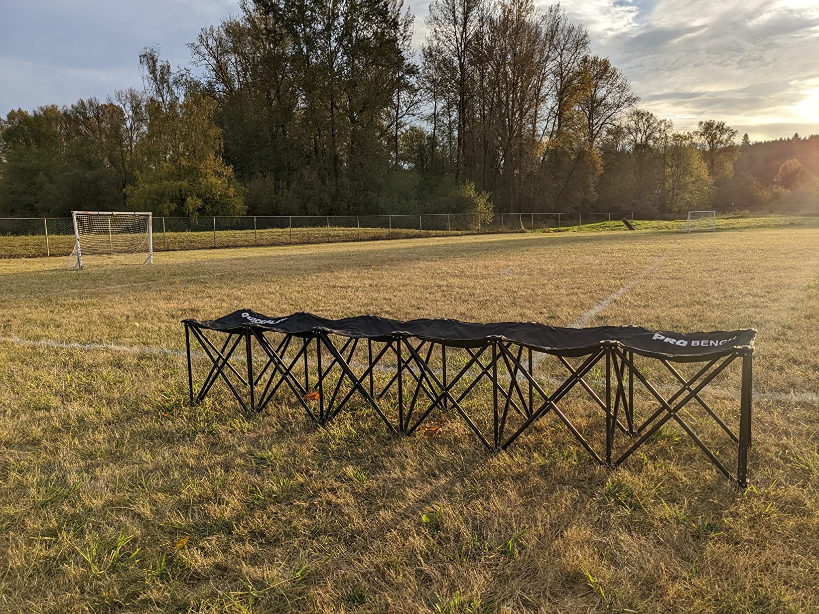 QUICKPLAY PRO Portable Folding Bench – Available in 4, 6, and 9 Seats & 6-Seat Shelter | Heavy-Duty, Fast Set-Up Seating for Sports, Camping, and Outdoor Activities - Customer Photo 4