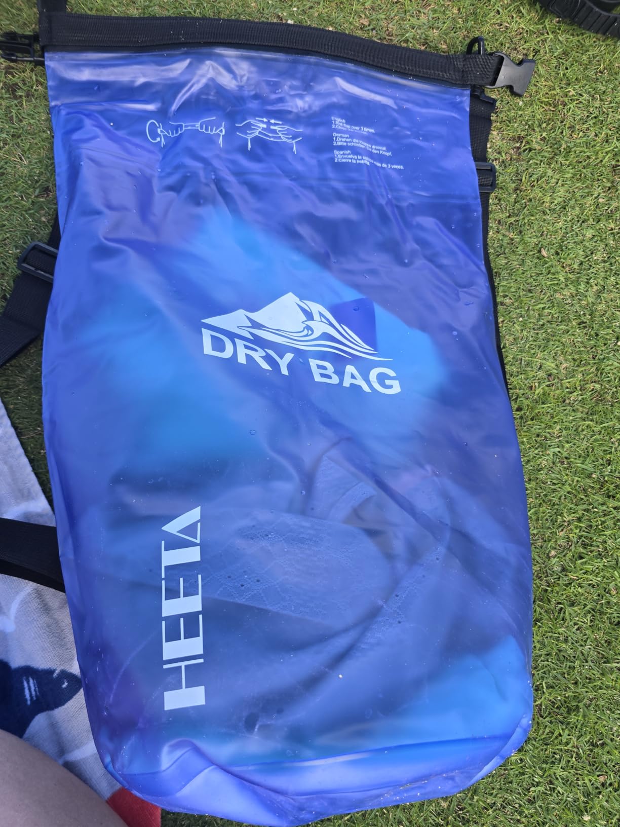 HEETA Dry Bag Waterproof for Women Men, Roll Top Lightweight Dry Storage Bag Backpack with Phone Case - Customer Photo 1