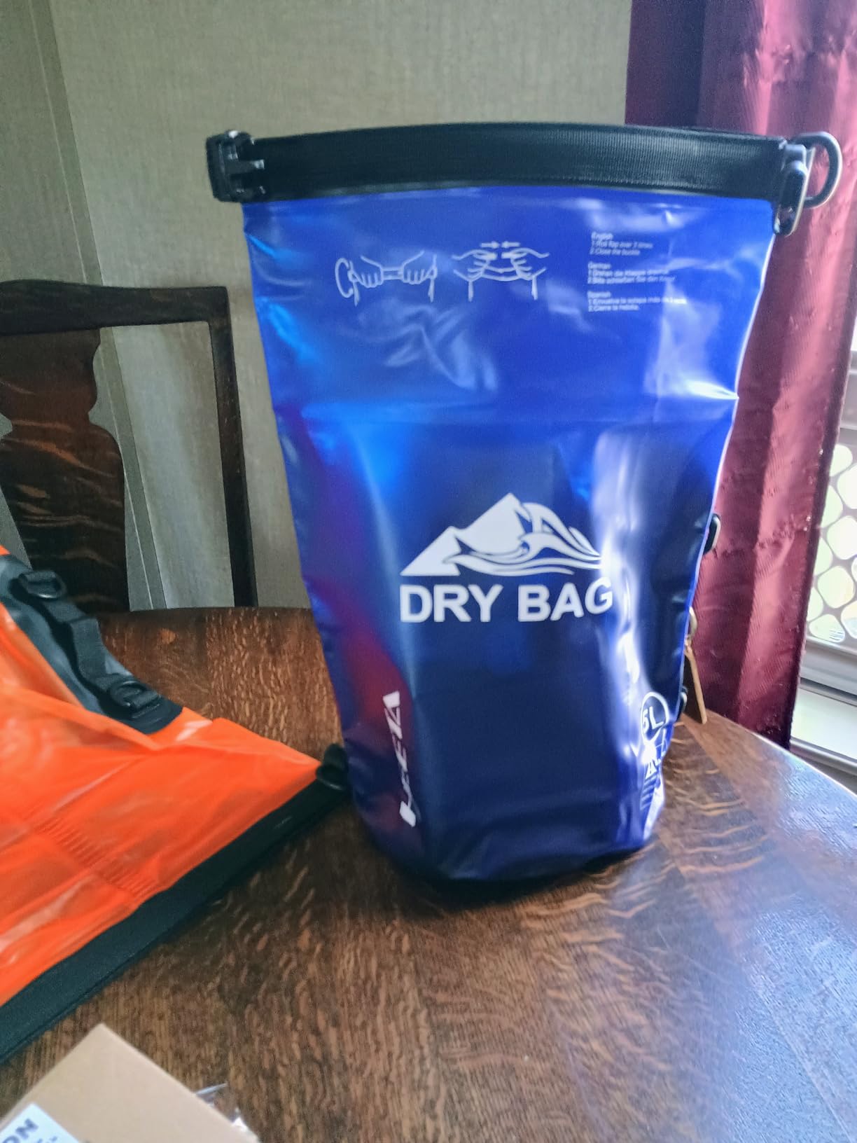 HEETA Dry Bag Waterproof for Women Men, 5L/10L/20L/30L/40L Roll Top Lightweight Dry Storage Bag Backpack - Customer Photo 2