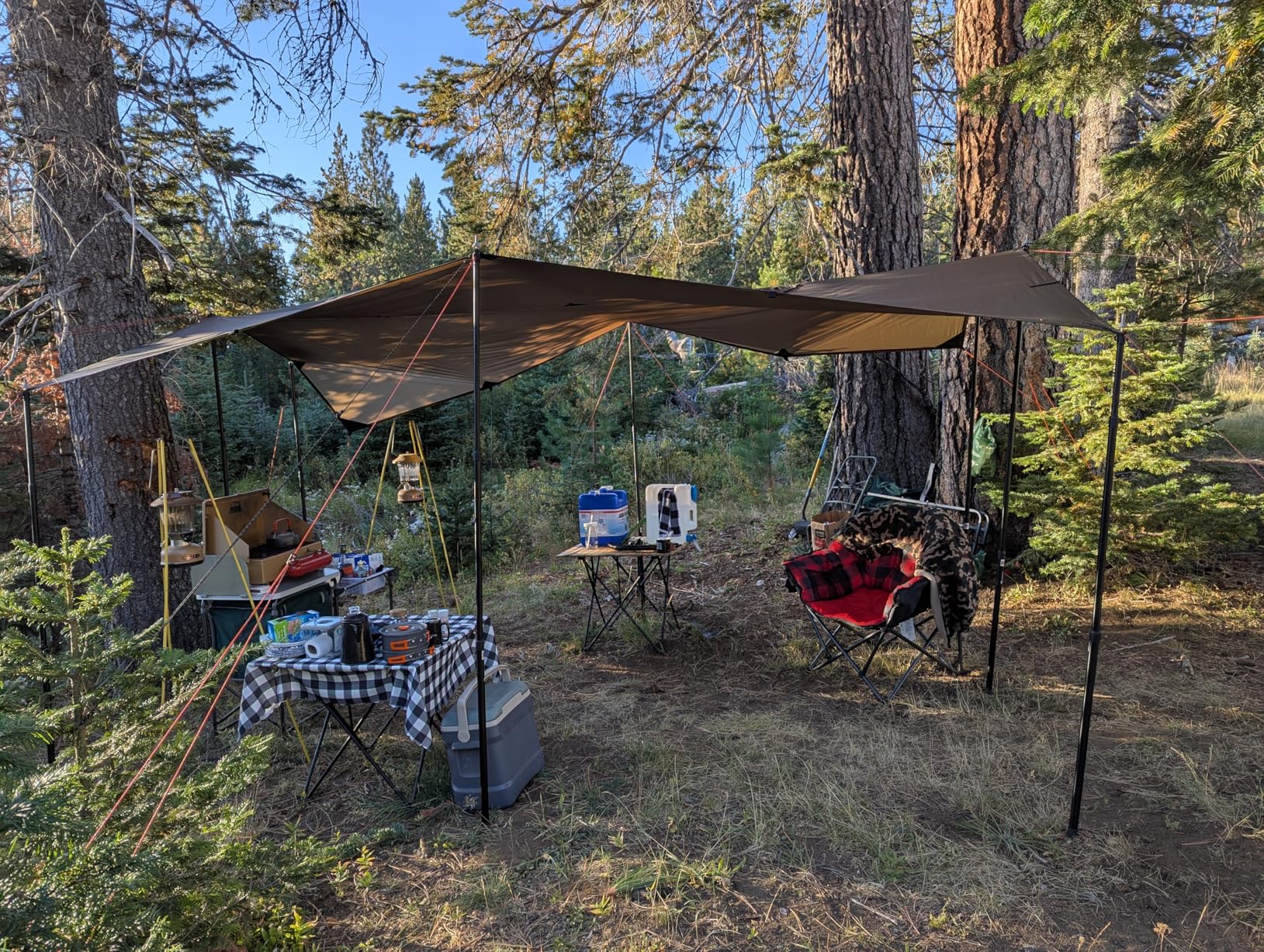 KALINCO Waterproof Camping Tarp Tent Hammock Rain Fly, 10X10FT/10X15FT, Mutifunctional Tent Footprint Lightweight Tarp for Camping, Hiking and Survival Shelter - Customer Photo 2