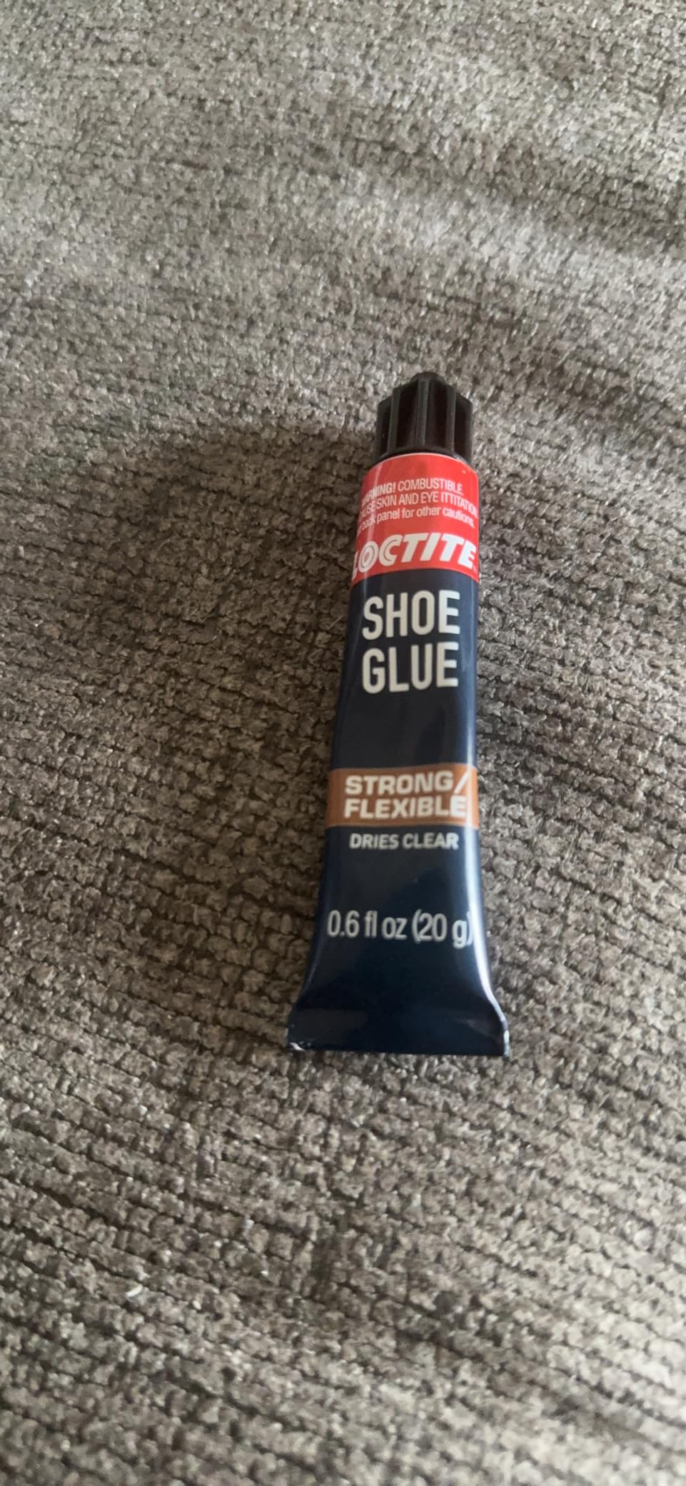 Loctite Shoe Glue, Strong & Flexible Fabric Glue, Resistant to Water, Impact, & Vibrations, Dries Clear - 0.6 fl oz Bottle, 1 Pack - Customer Photo 1