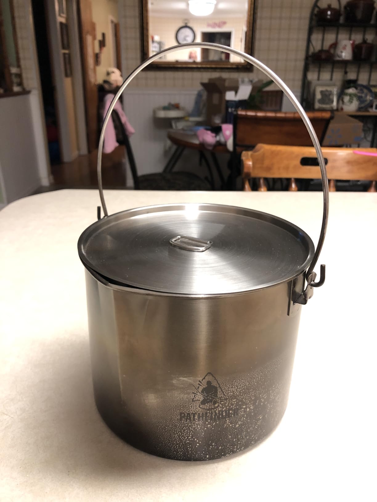 The Pathfinder School Stainless Steel Bush Pot and Lid Set (64 ounce) - Customer Photo 4