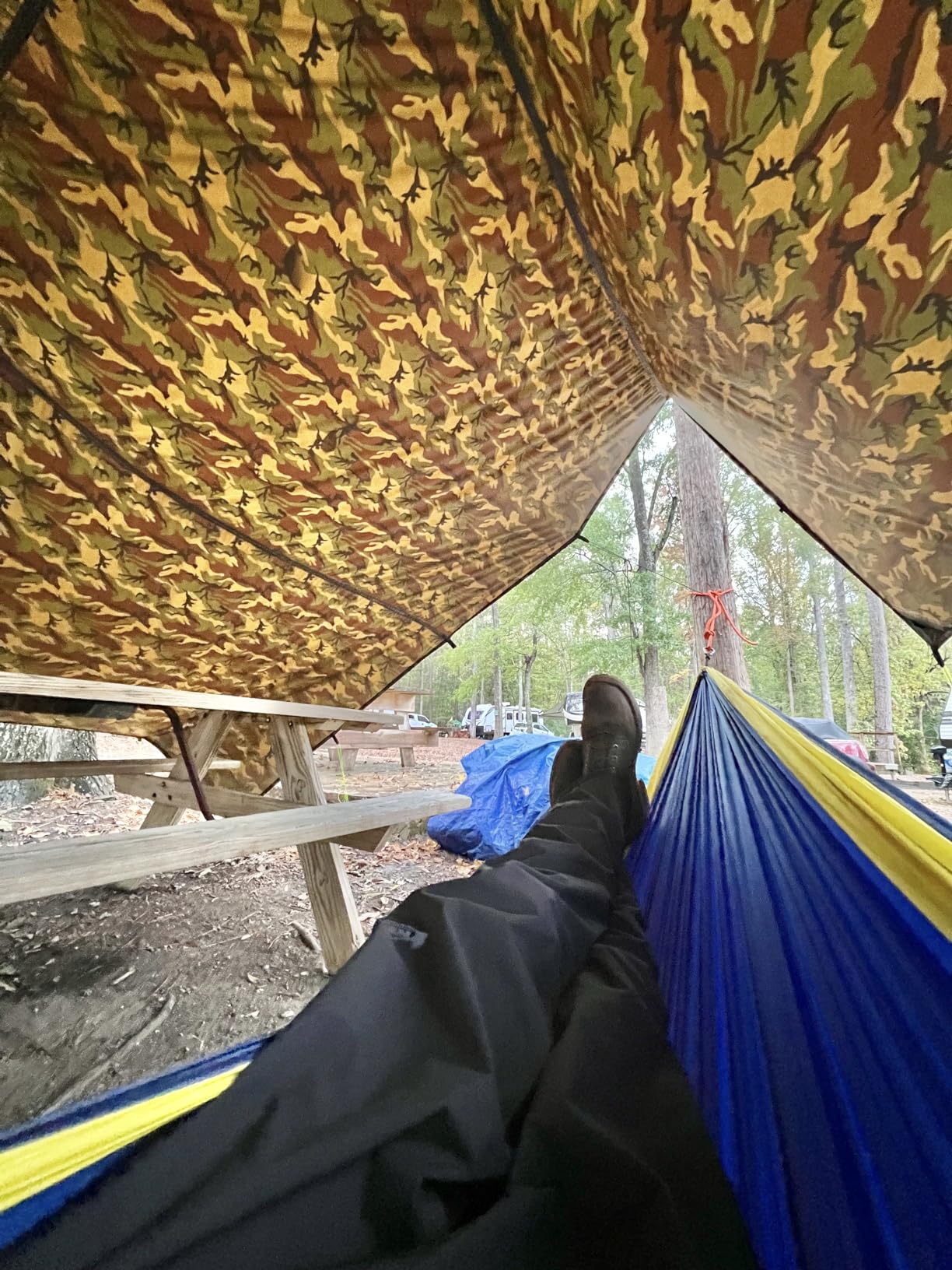 AquaQuest Defender Tarp – Heavy-Duty Waterproof (20,000 mm) Seam-Taped Rain Fly for Camping, Bushcraft & Survival - Customer Photo 1